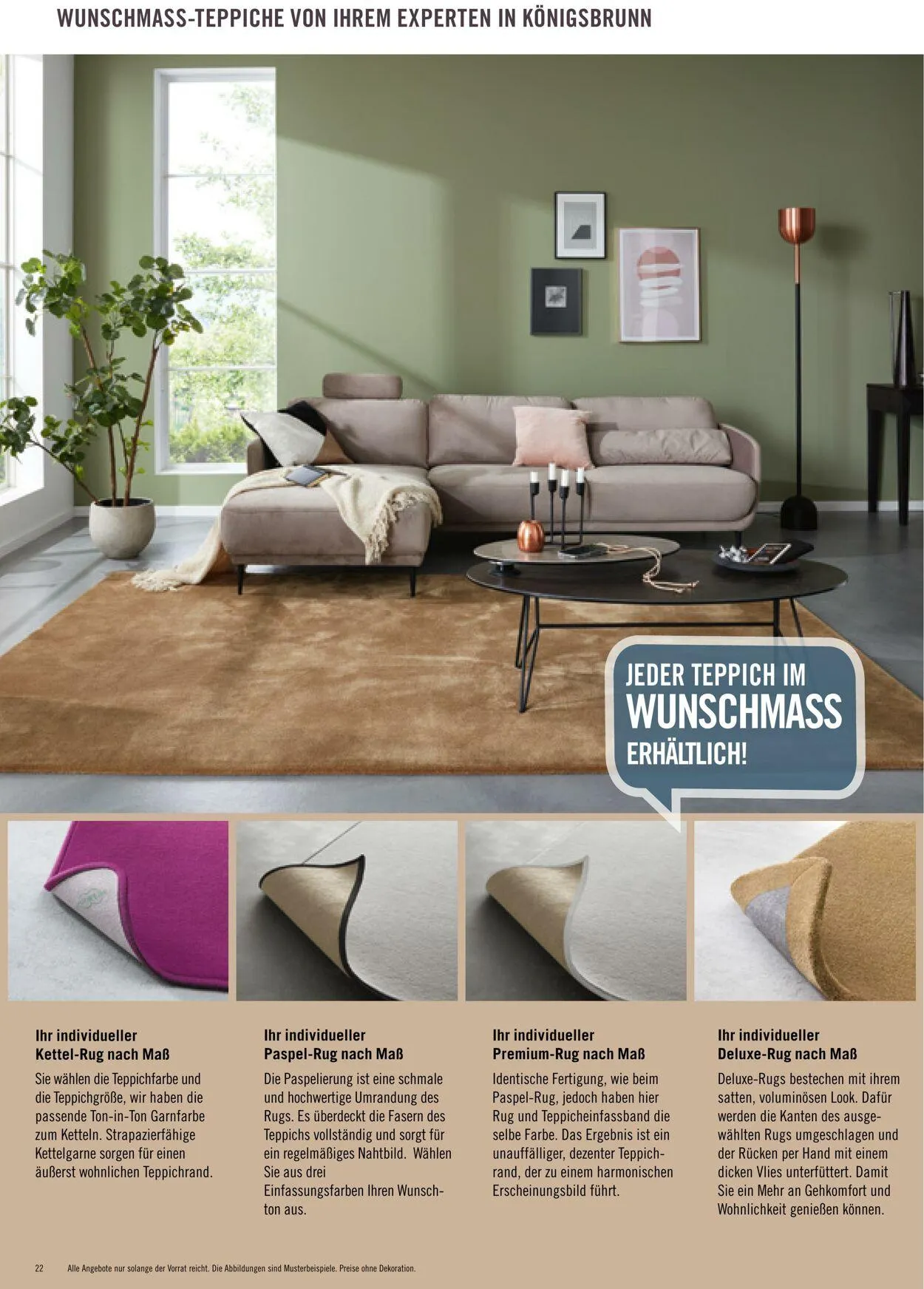 Ihr Teppichfreund Aktueller Prospekt von 27. Mai bis 10. Juni 2025 - Prospekt seite 22