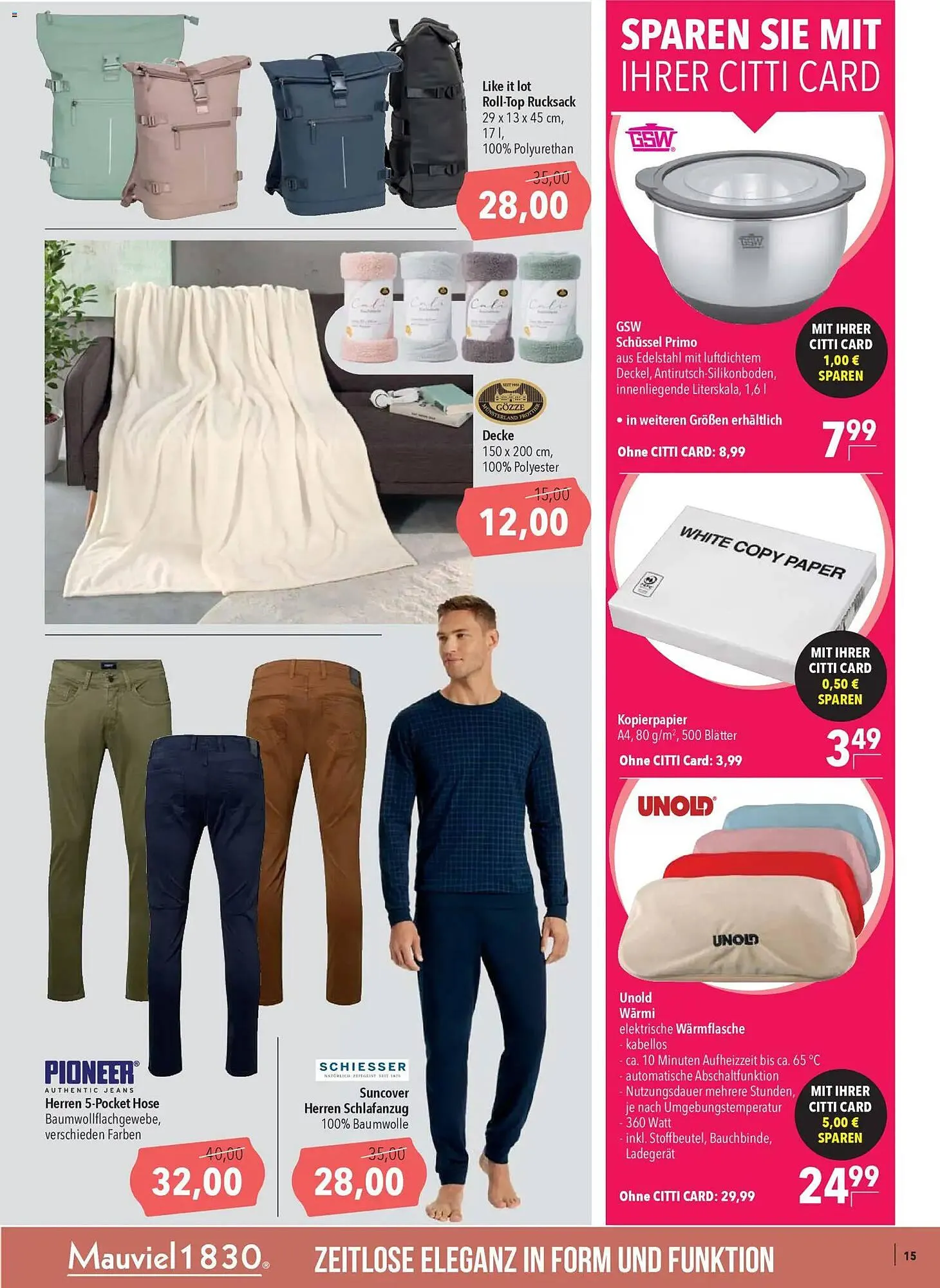 CITTI Markt Prospekt von 7. Januar bis 13. Januar 2026 - Prospekt seite 15