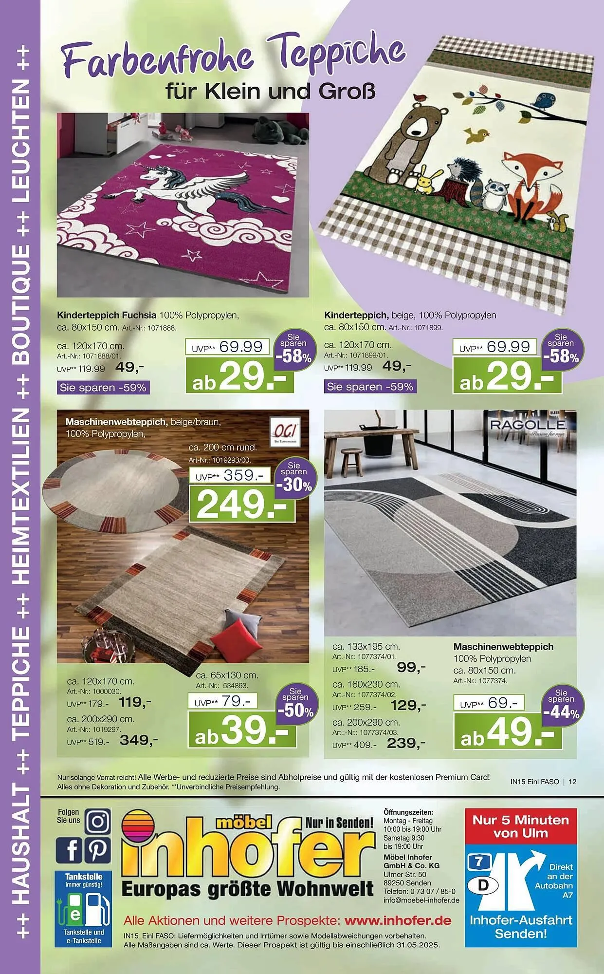Möbel Inhofer Prospekt von 7. Mai bis 1. Juni 2025 - Prospekt seite 12