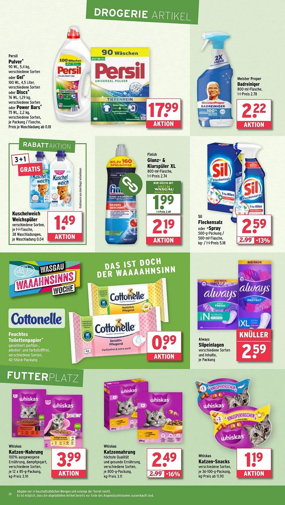 Wasgau Prospekt von 24. März bis 29. März 2025 - Prospekt seite 26