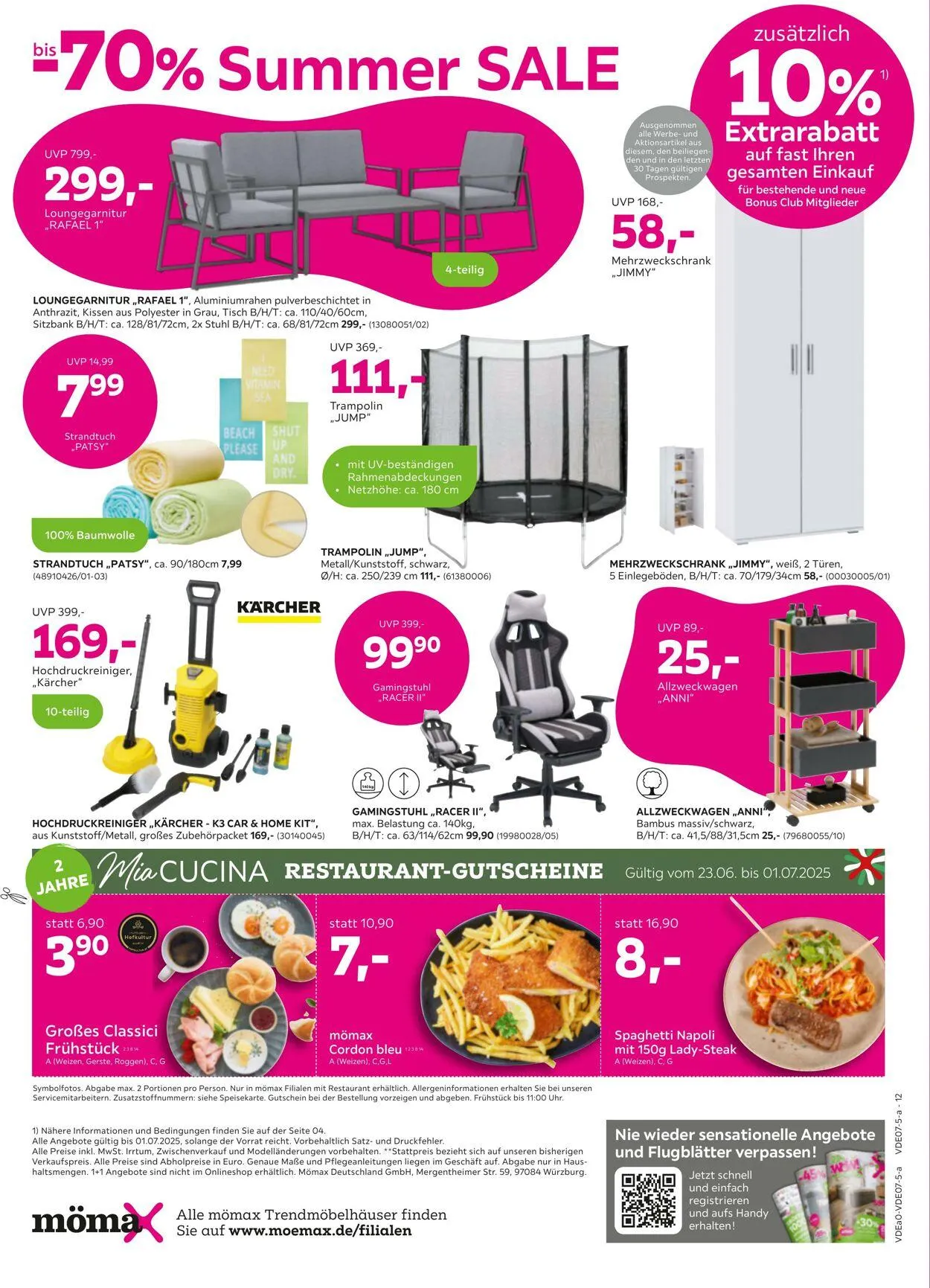 Mömax Aktueller Prospekt von 23. Juni bis 1. Juli 2025 - Prospekt seite 12