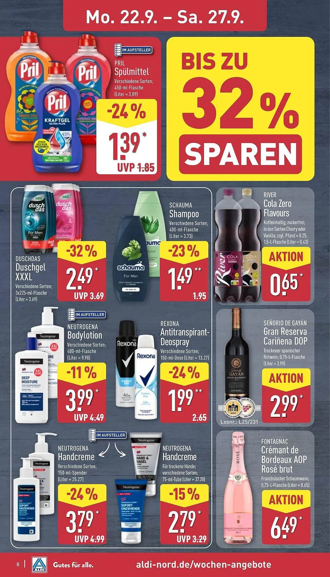 Aldi Nord Prospekt von 22. September bis 27. September 2025 - Prospekt seite 12