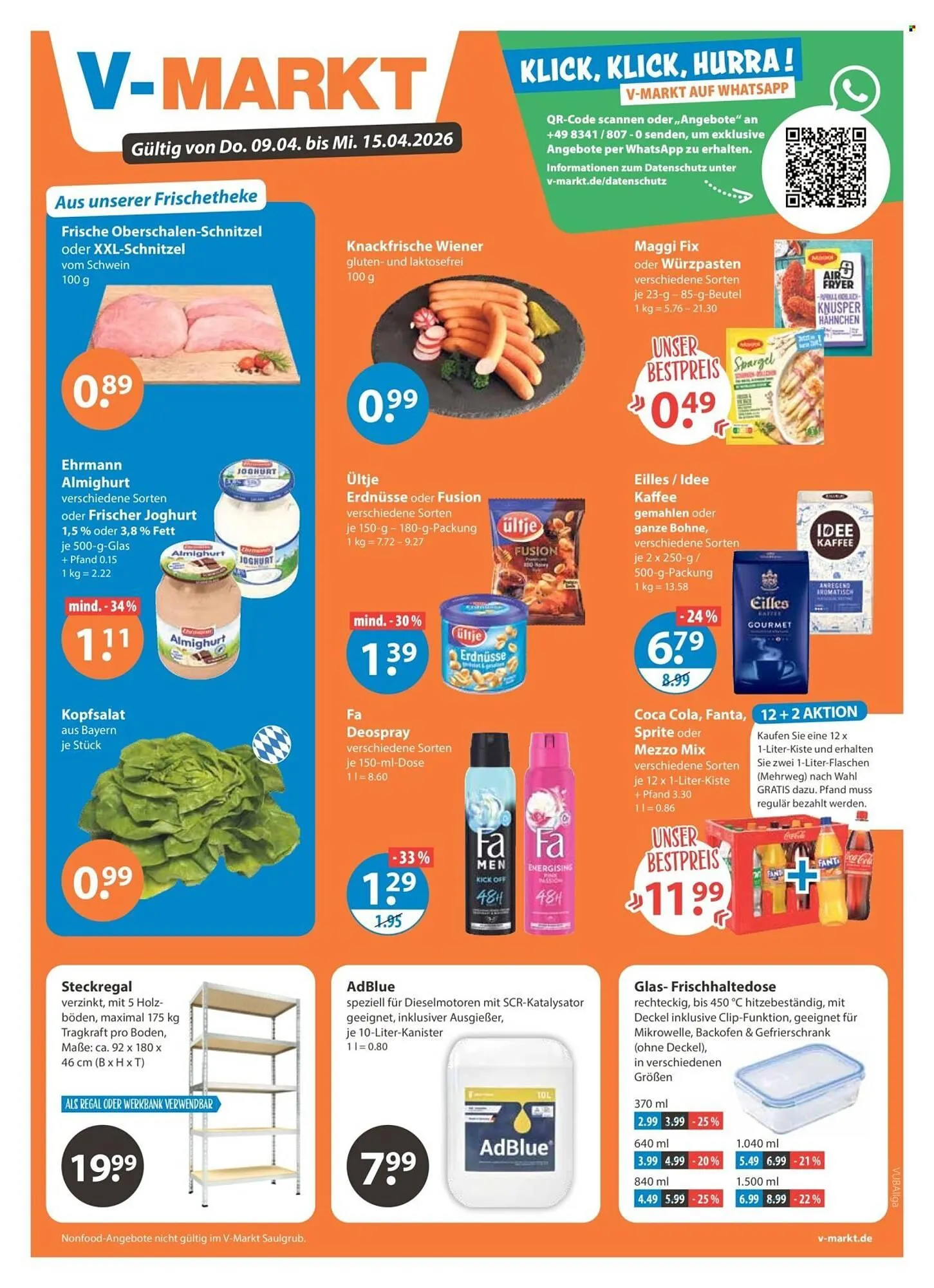 V Markt Prospekt von 9. April bis 15. April 2026 - Prospekt seite 1