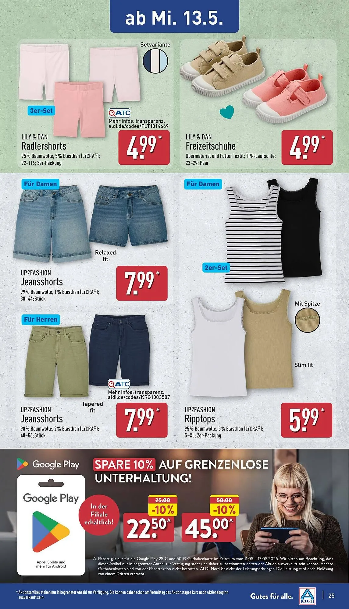 Aldi Nord Prospekt von 11. Mai bis 16. Mai 2026 - Prospekt seite 25