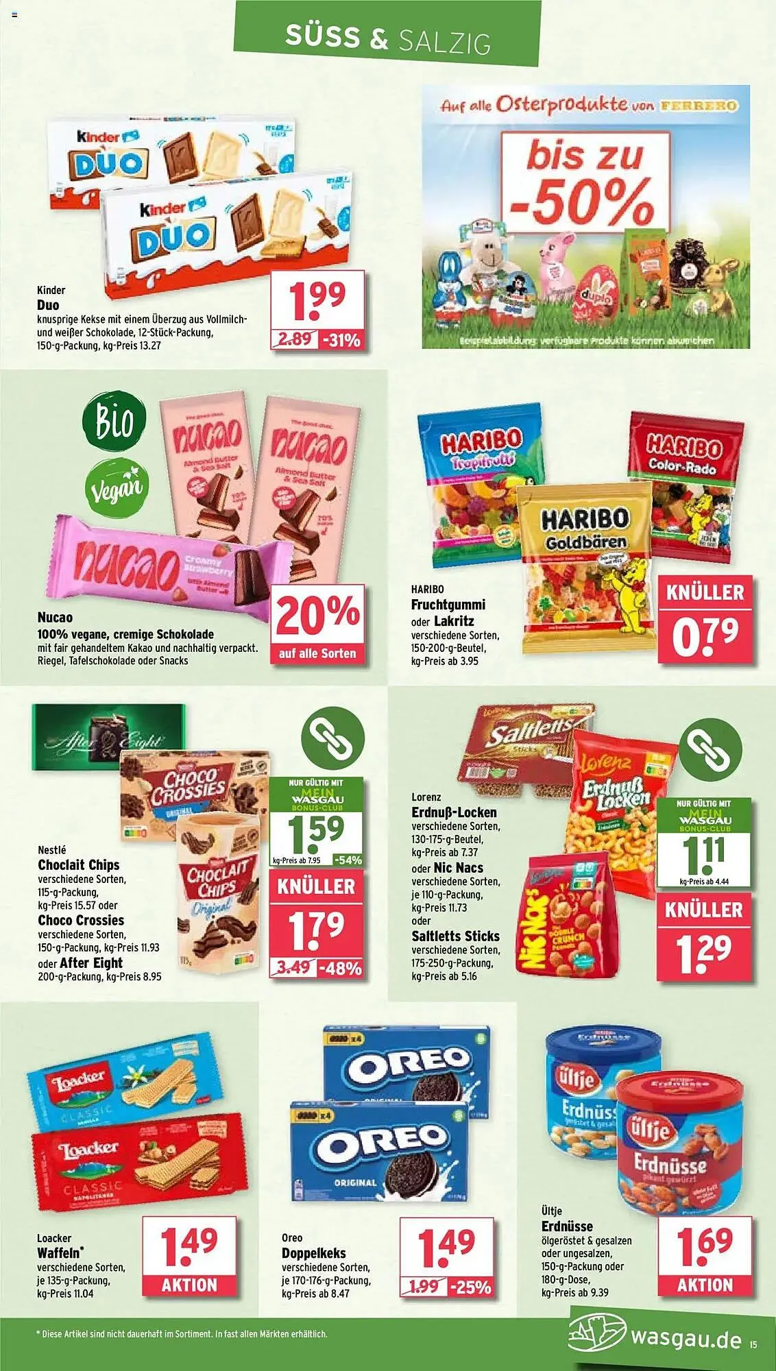 Wasgau Prospekt von 22. April bis 27. April 2025 - Prospekt seite 15