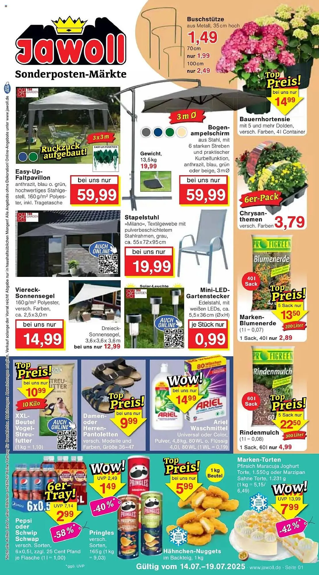 Jawoll Prospekt von 14. Juli bis 19. Juli 2025 - Prospekt seite 1