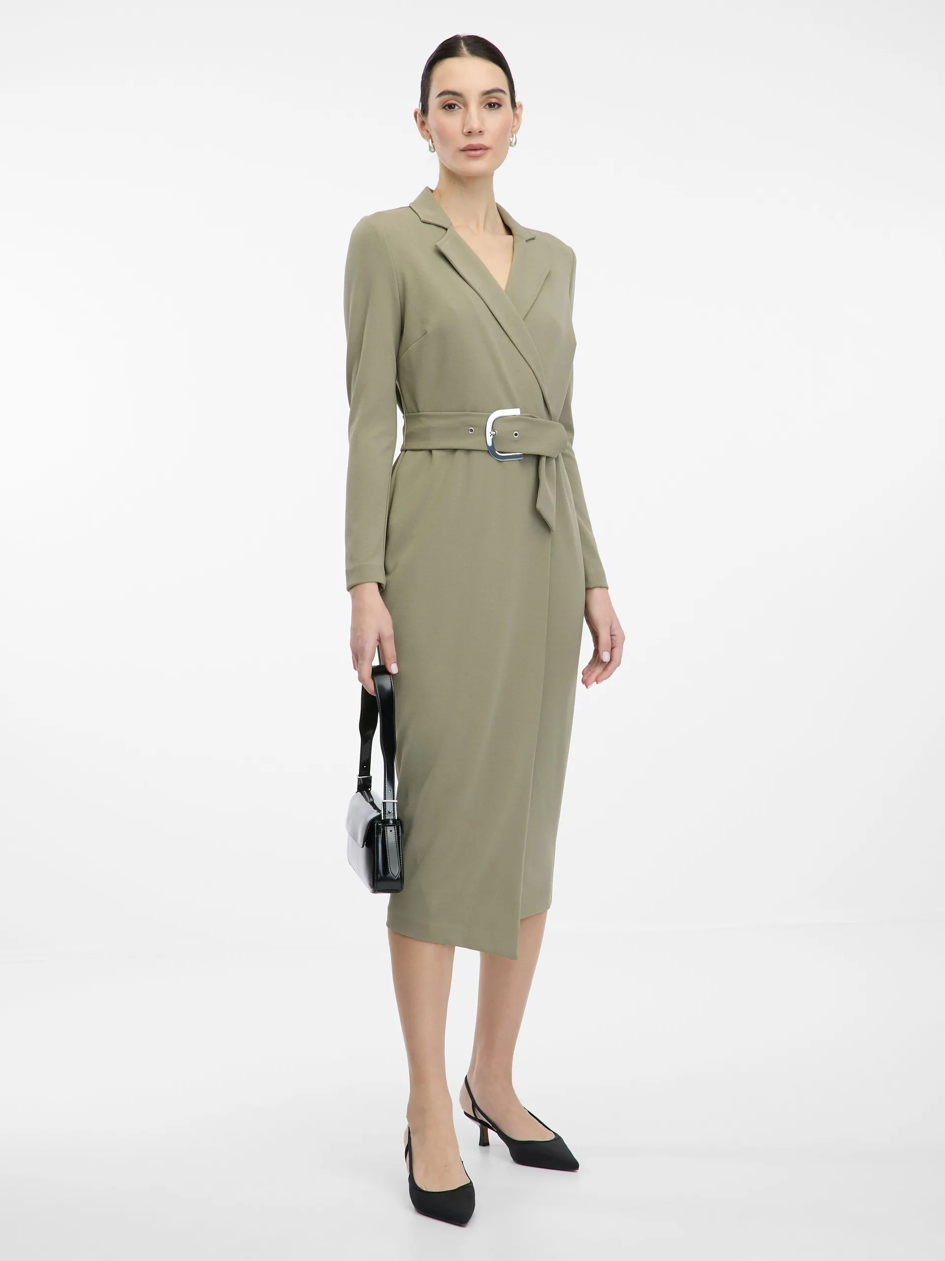 Khaki Damen-Midikleid ORSAY