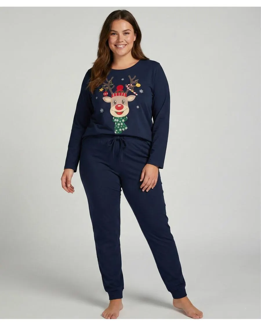 Pyjama Weihnachten Janina Plus, 2-tlg. Set