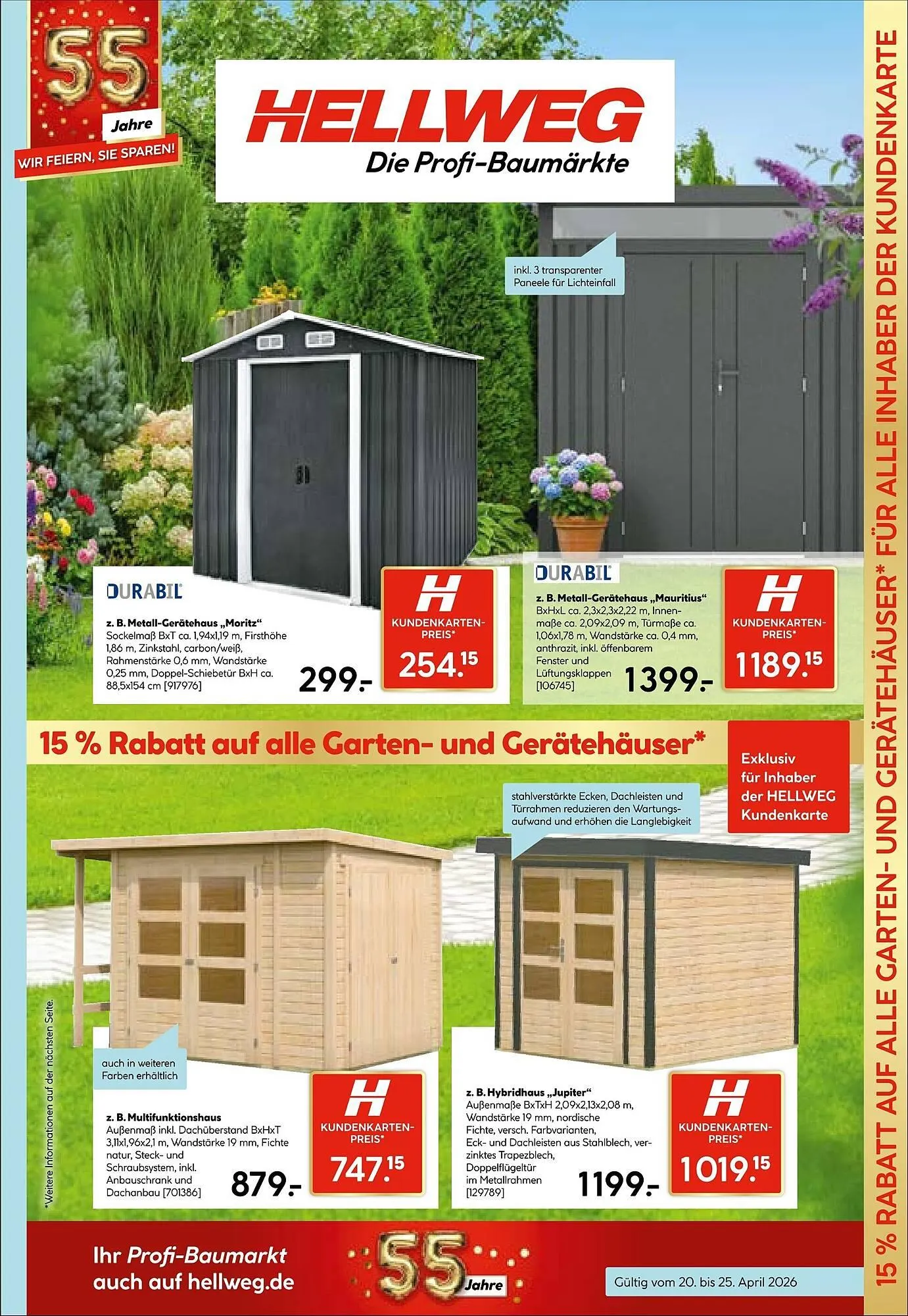 Hellweg Prospekt von 20. April bis 25. April 2026 - Prospekt seite 9