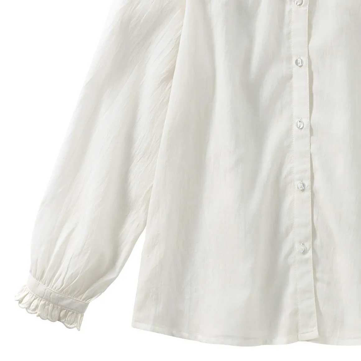 Mädchen Bluse in Unifarben