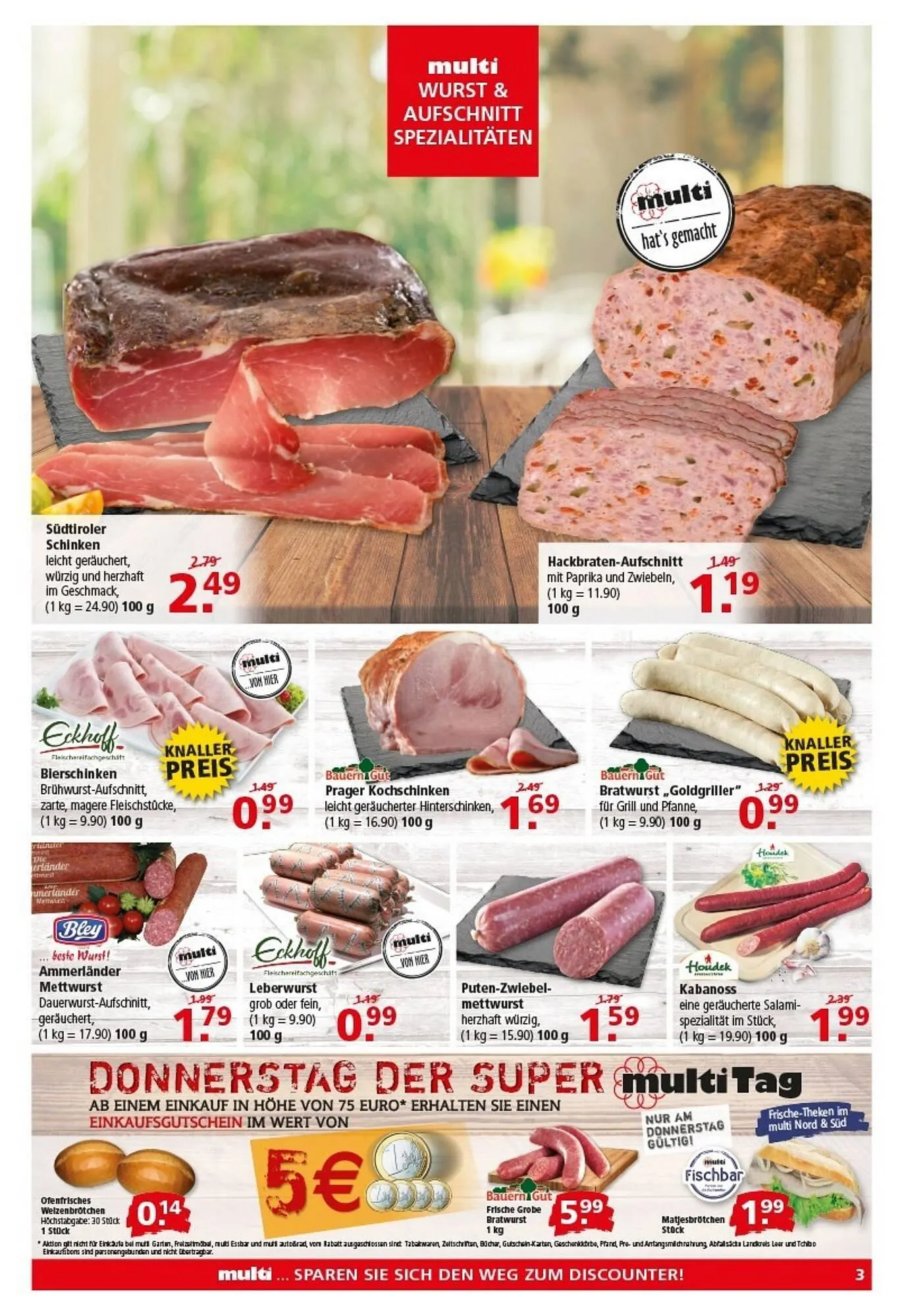 Multi Markt Prospekt von 28. Juli bis 2. August 2025 - Prospekt seite 3