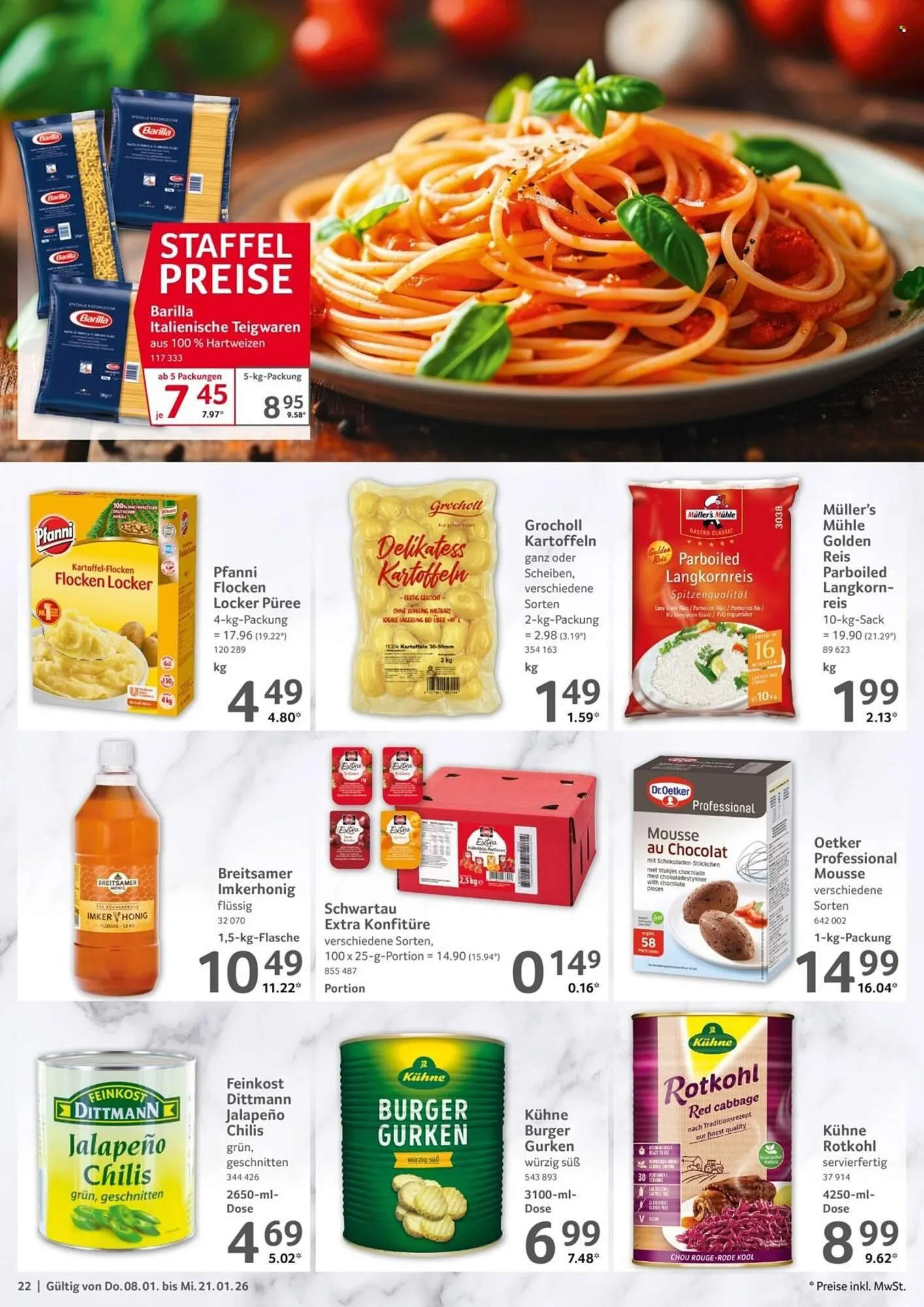 Selgros Prospekt von 8. Januar bis 21. Januar 2026 - Prospekt seite 22