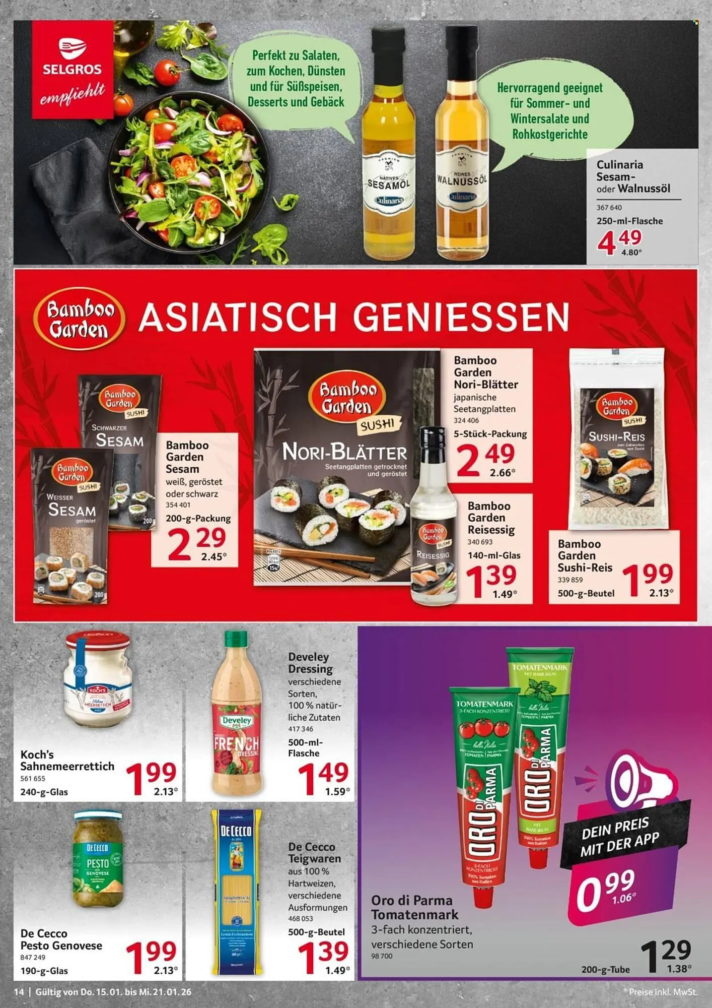 Selgros Prospekt von 15. Januar bis 21. Januar 2026 - Prospekt seite 14