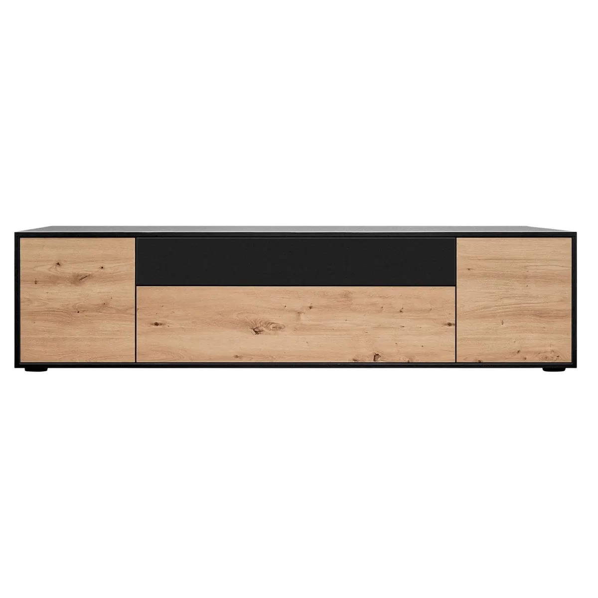 Lowboard JOHN 180 x 44 cm braun/ schwarz