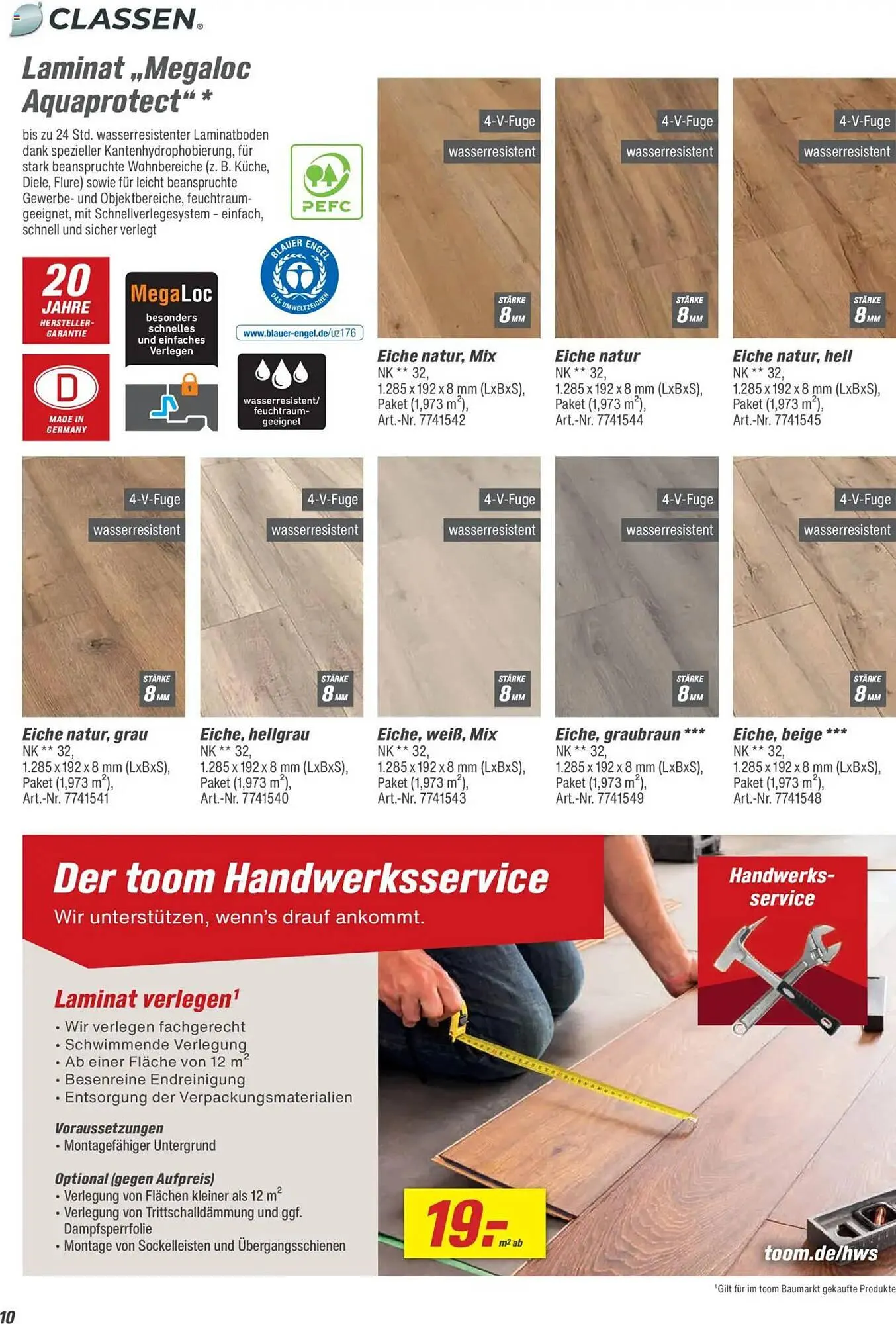 toom Baumarkt Prospekt von 21. August bis 31. Dezember 2025 - Prospekt seite 10