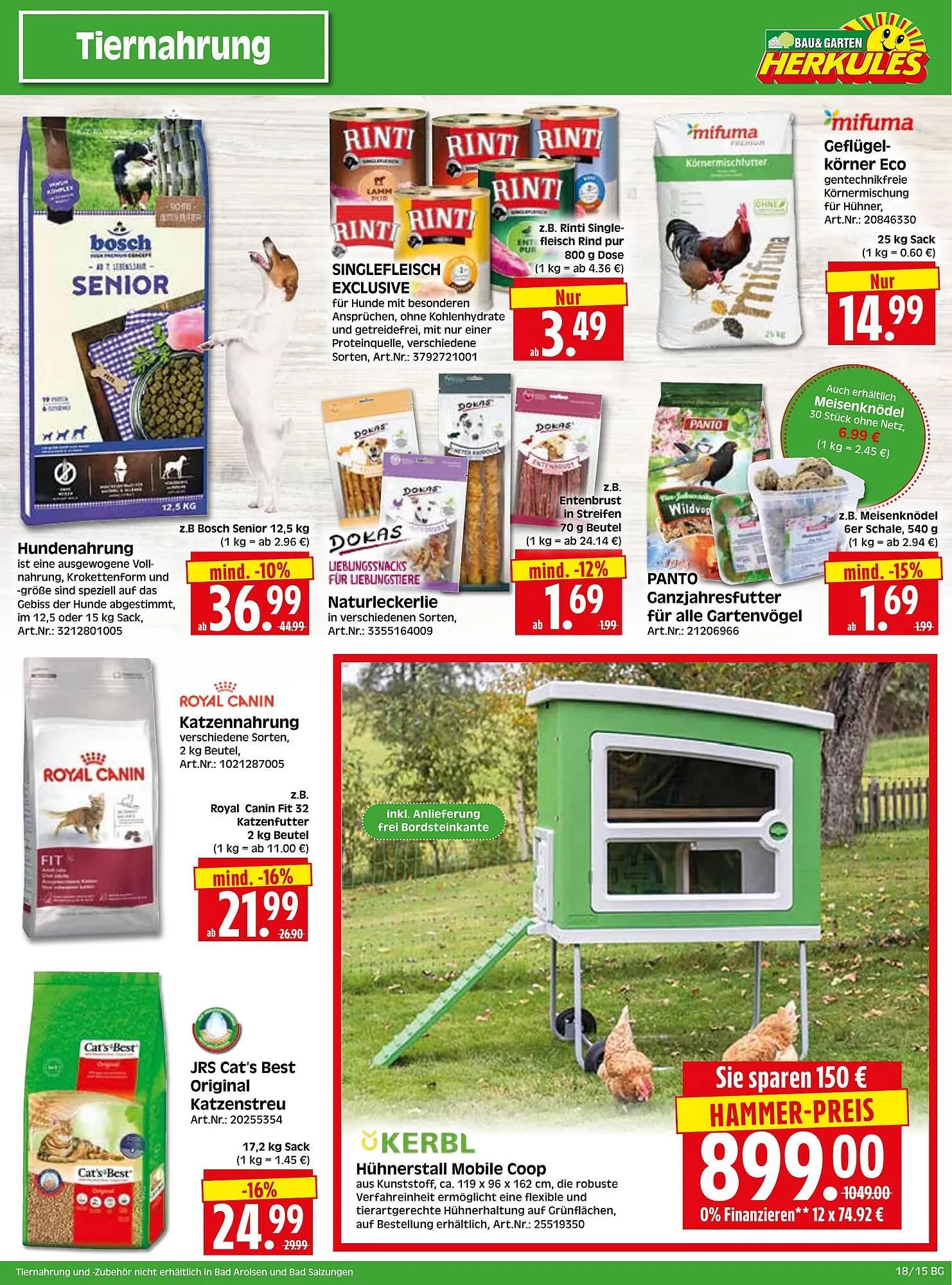 Herkules Baumarkt Prospekt von 28. April bis 3. Mai 2025 - Prospekt seite 18