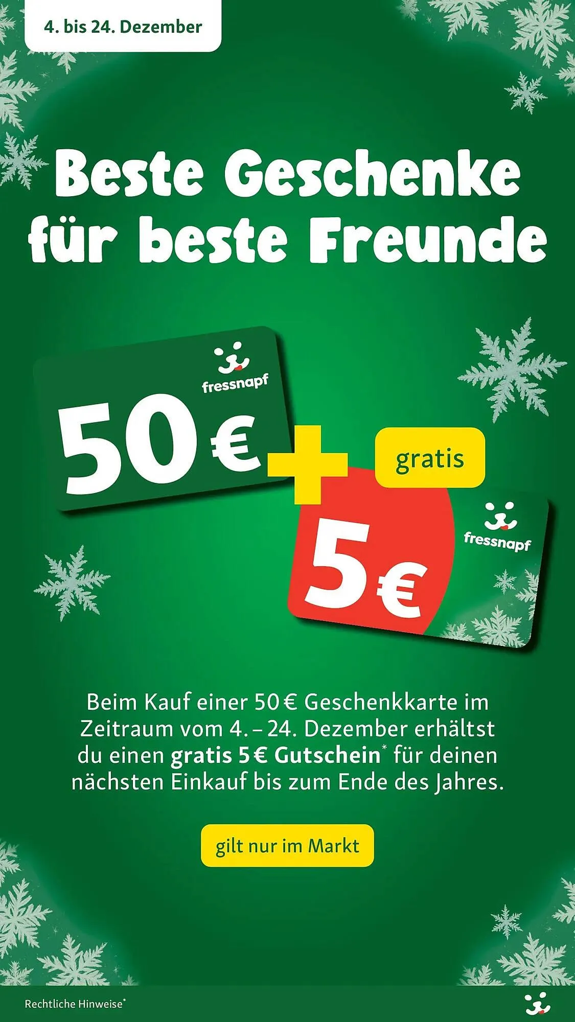 Fressnapf Prospekt von 3. Dezember bis 10. Dezember 2025 - Prospekt seite 20