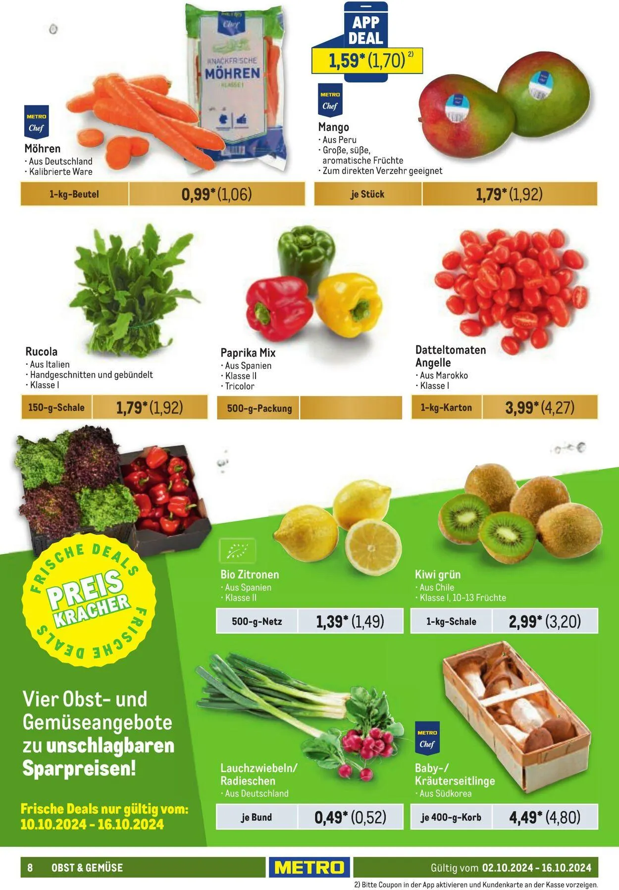 Metro Aktueller Prospekt von 1. Mai bis 15. Mai 2025 - Prospekt seite 8