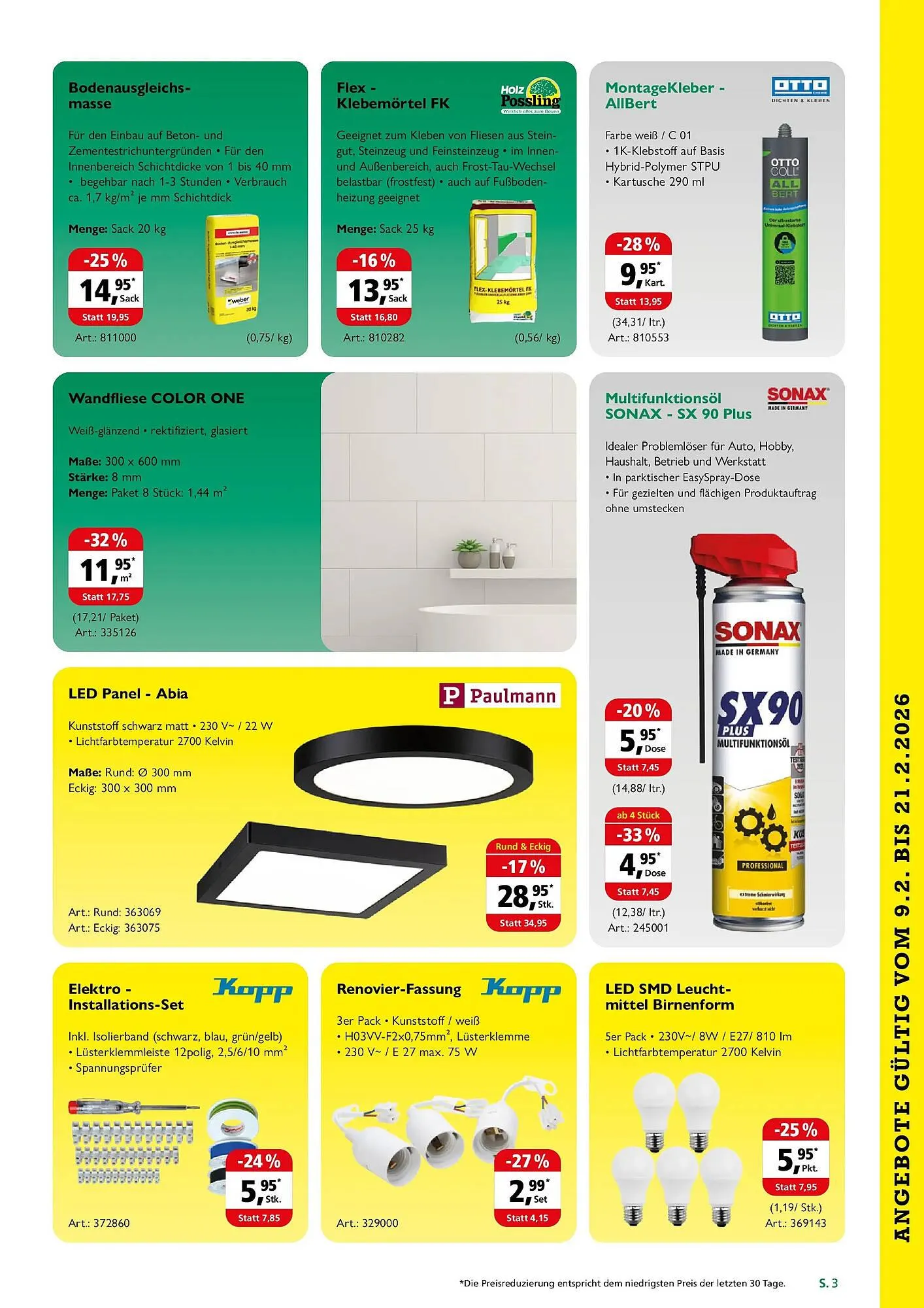 Holz Possling Prospekt von 8. Februar bis 21. Februar 2026 - Prospekt seite 3