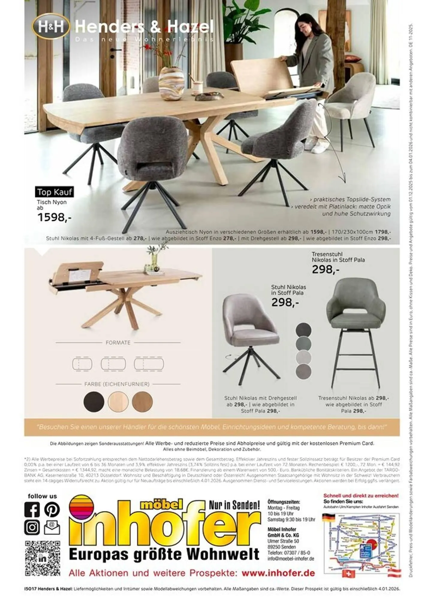 Möbel Inhofer Prospekt von 3. Dezember bis 4. Januar 2026 - Prospekt seite 8