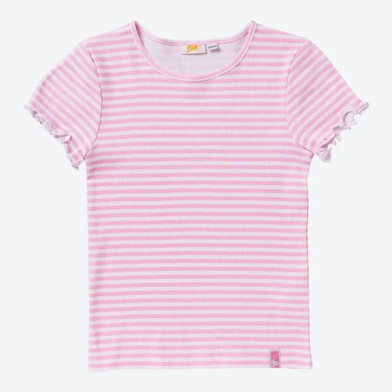Kinder-Mädchen-T-Shirt mit Streifen-Design