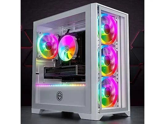 GAMEMACHINES Trinity Snow Edition, RGB Kühler, AMD Ryzen 7 5700X, Gaming PC mit AMD Ryzen™ 7 5700X Prozessor, 32 GB RAM, 1000 GB SSD GeForce RTX™ 4060, Windows 11 Pro (64 Bit)
