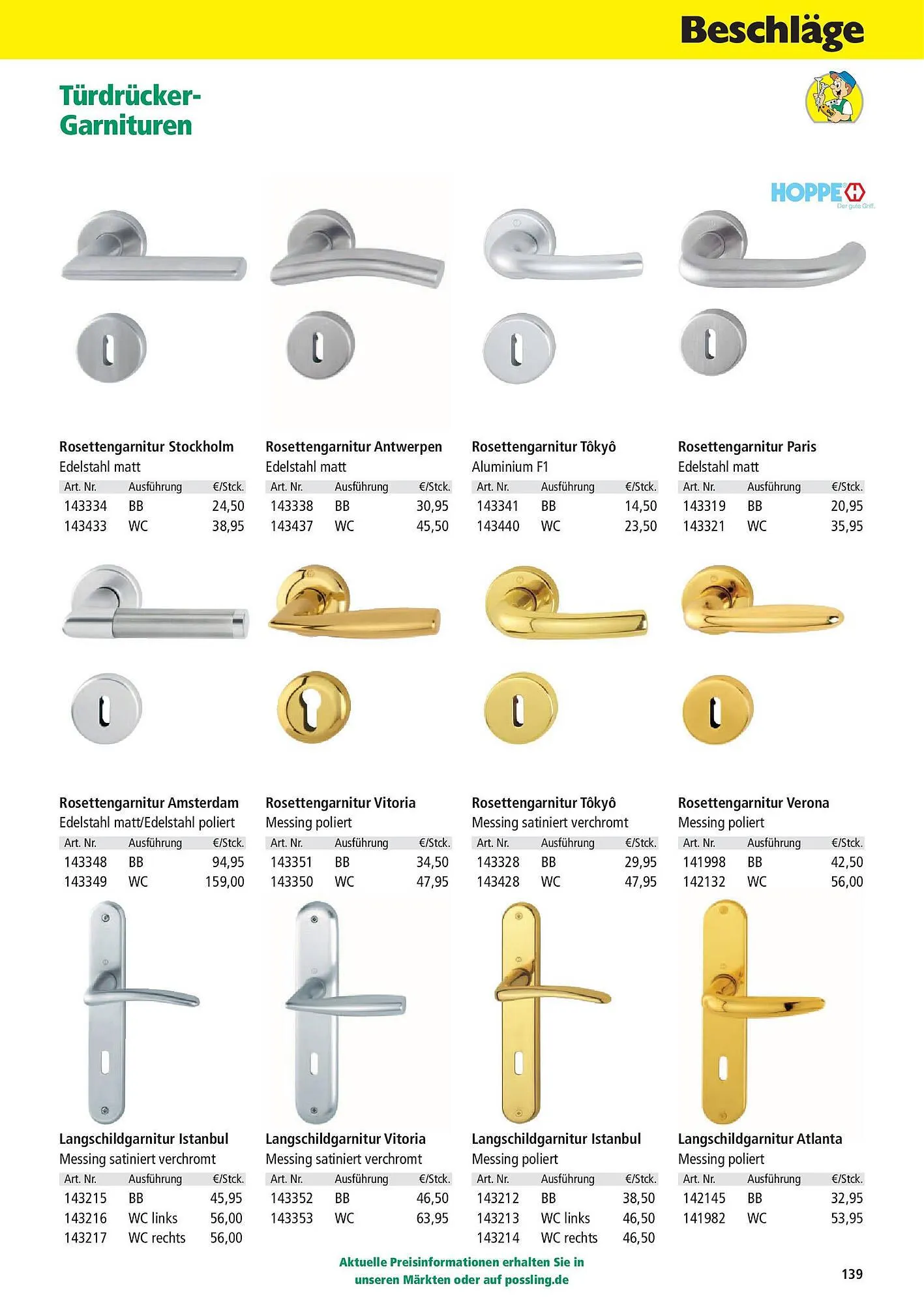 Holz Possling Prospekt von 31. März bis 30. Juni 2025 - Prospekt seite 139