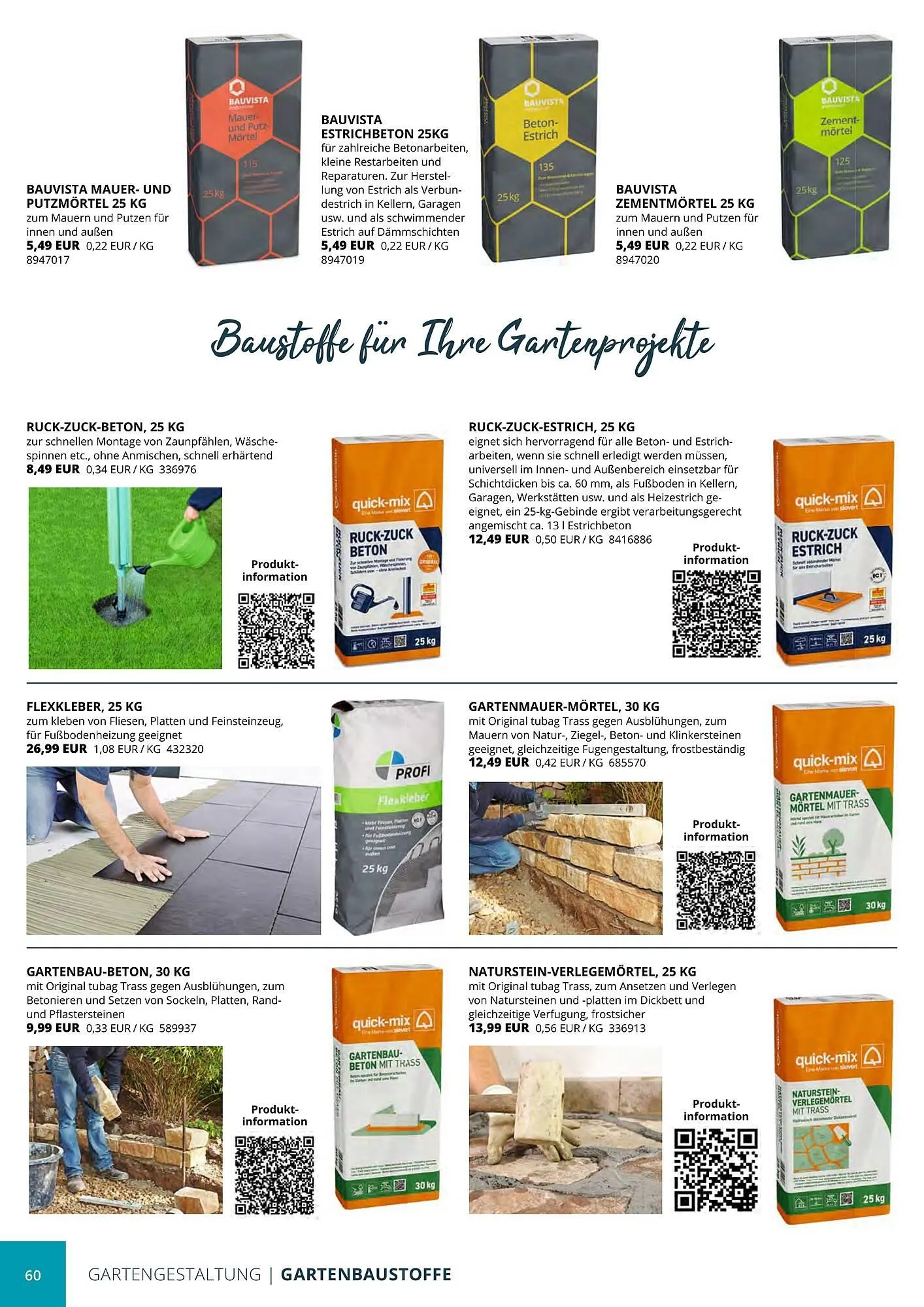 BBM Baumarkt Prospekt von 20. April bis 31. Dezember 2025 - Prospekt seite 60