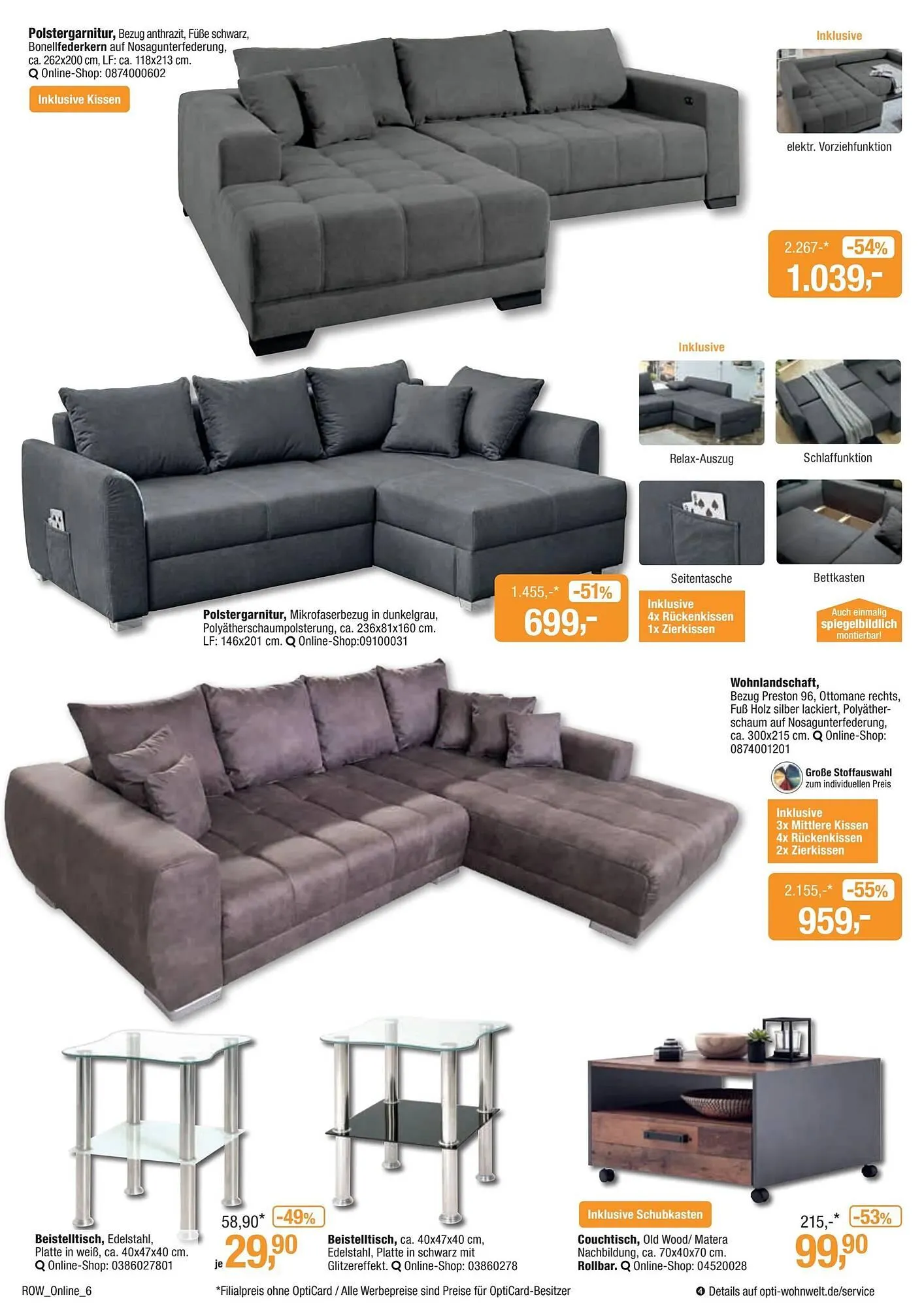 Opti Wohnwelt Prospekt von 9. Dezember bis 19. Dezember 2026 - Prospekt seite 6