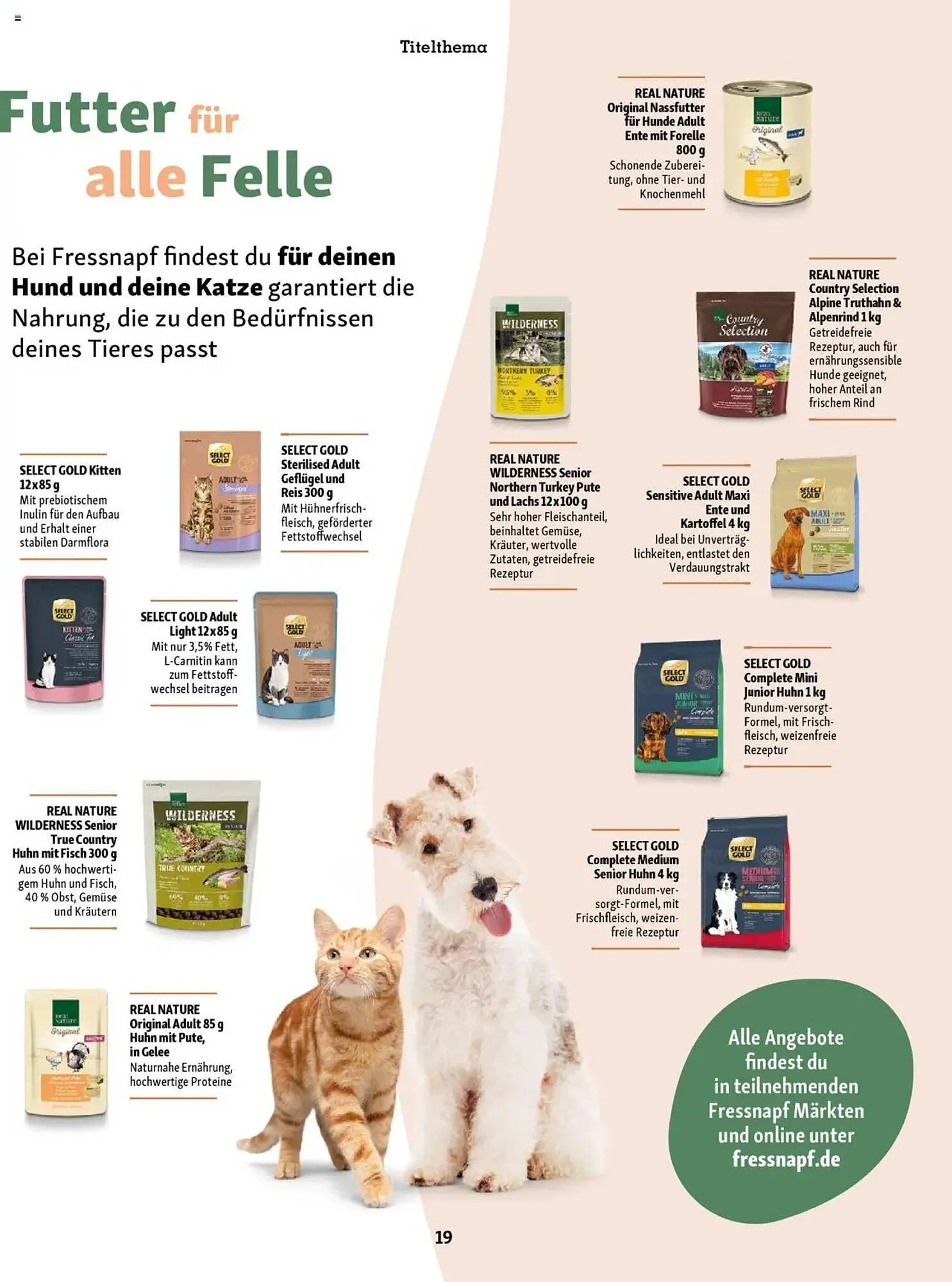Fressnapf Magazin von 1. September bis 31. Oktober 2025 - Prospekt seite 19