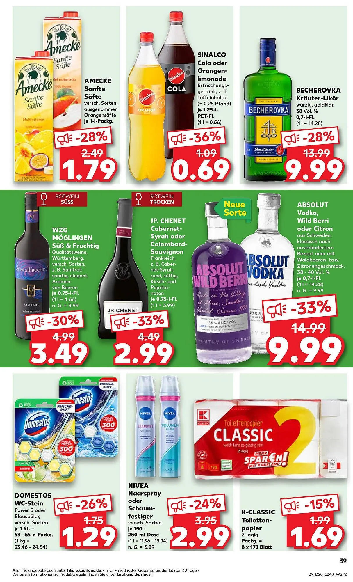 Kaufland Prospekt von 10. Juli bis 17. Juli 2024 - Prospekt seite 39