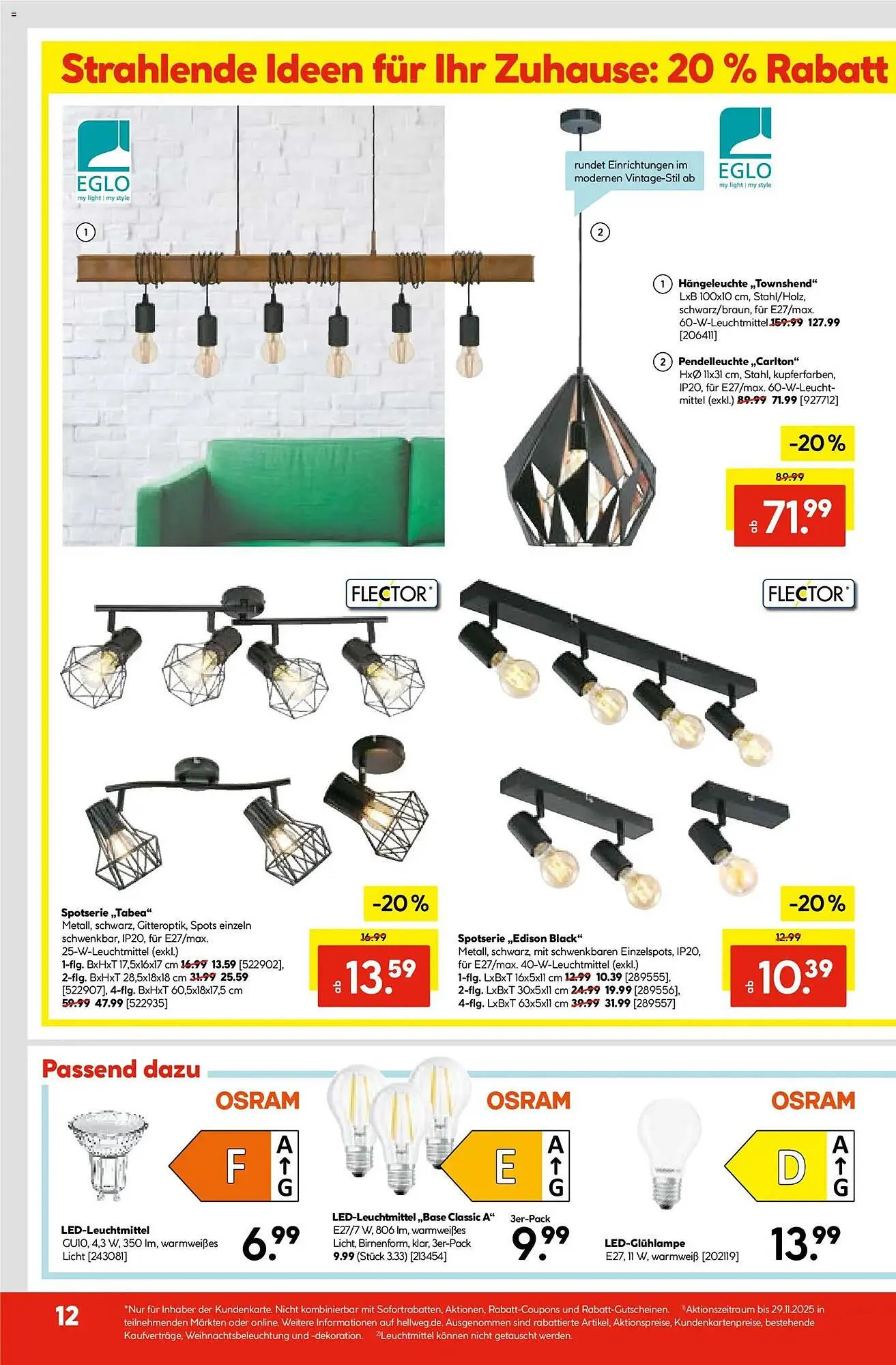 Hellweg Prospekt von 24. November bis 29. November 2025 - Prospekt seite 20