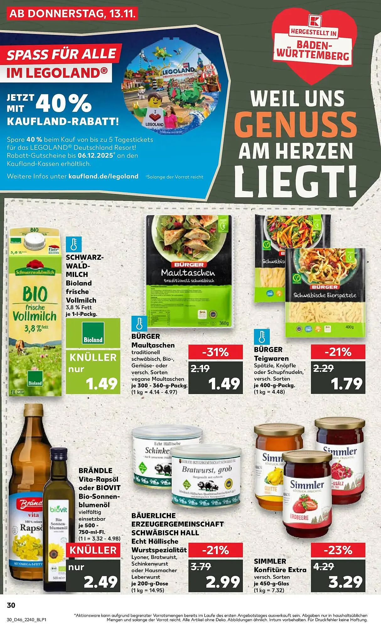 Kaufland Prospekt von 16. November bis 19. November 2025 - Prospekt seite 30