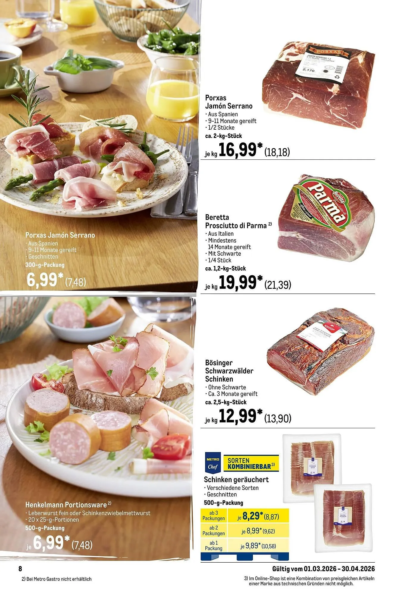 METRO Prospekt von 1. März bis 1. Mai 2026 - Prospekt seite 8