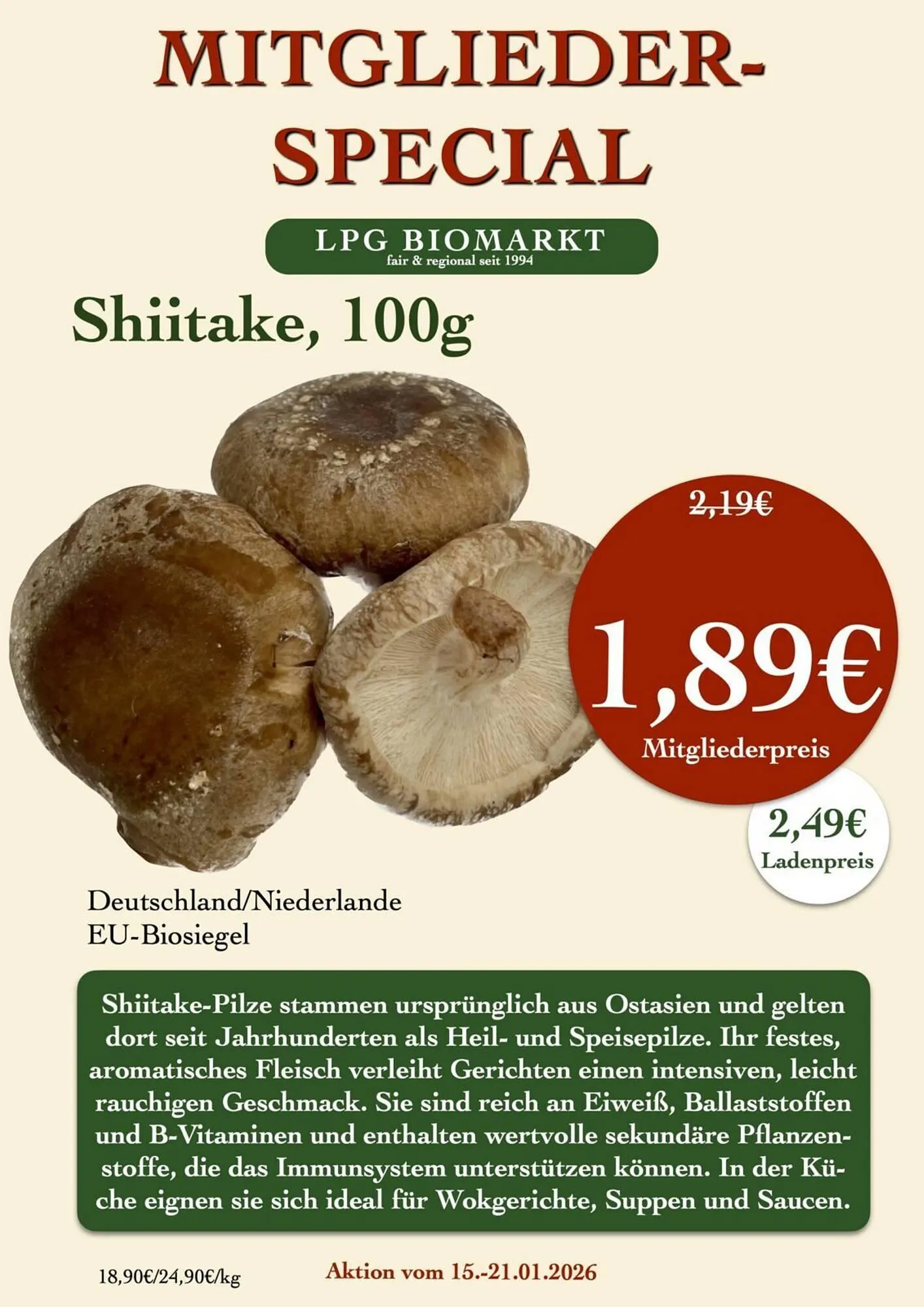 LPG Biomarkt Prospekt von 15. Januar bis 21. Januar 2026 - Prospekt seite 5