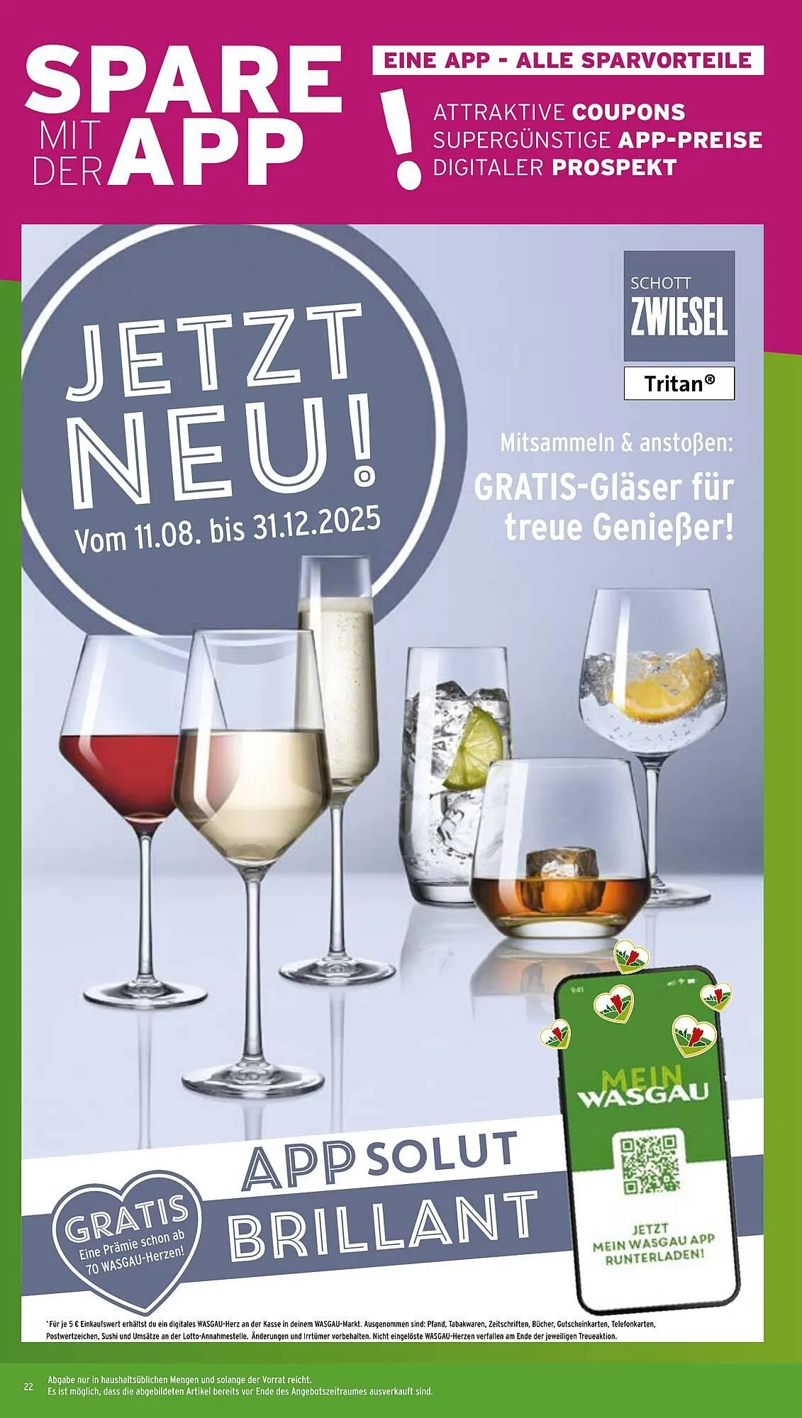 Wasgau Prospekt von 11. August bis 16. August 2025 - Prospekt seite 22