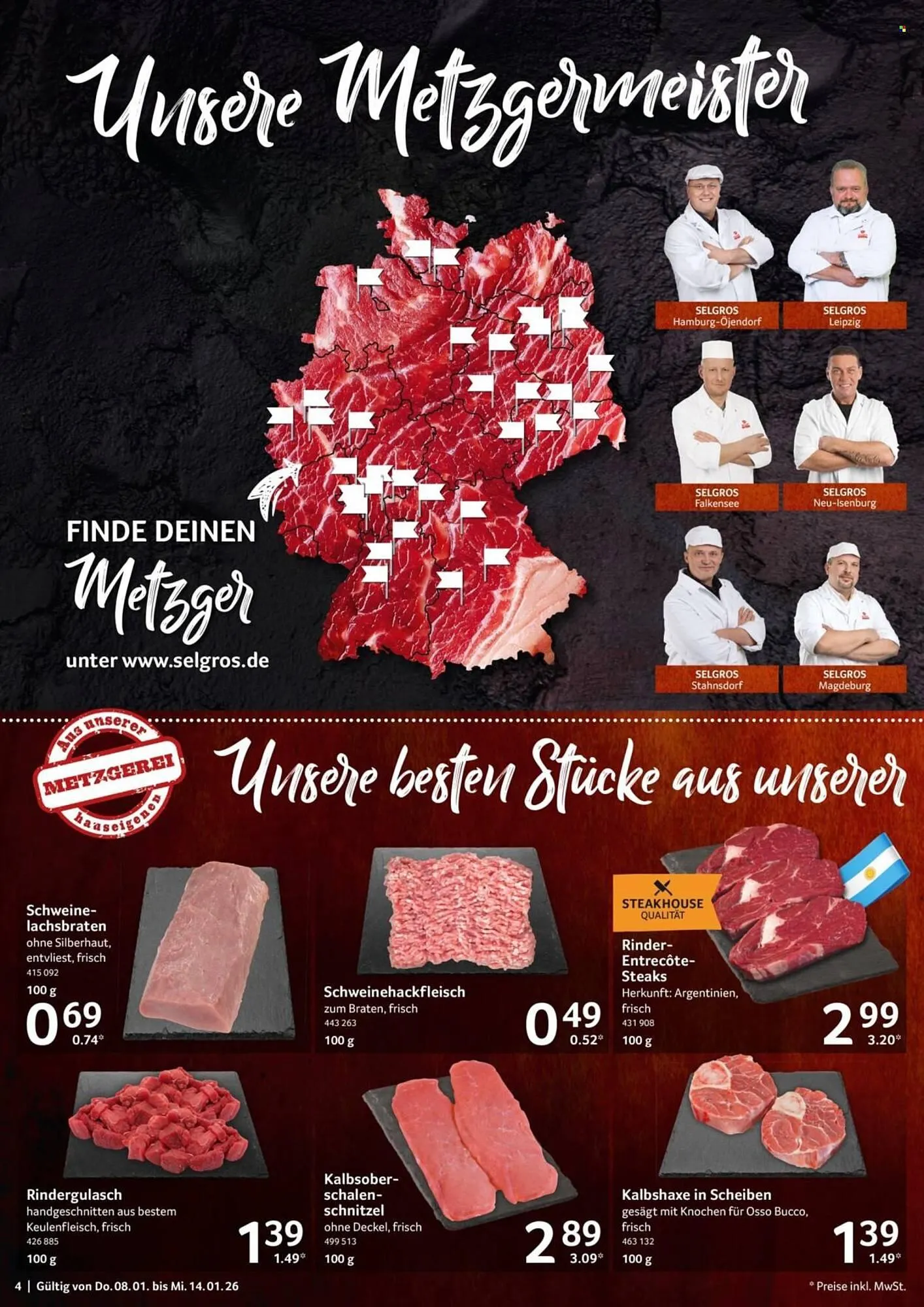 Selgros Prospekt von 8. Januar bis 14. Januar 2026 - Prospekt seite 4