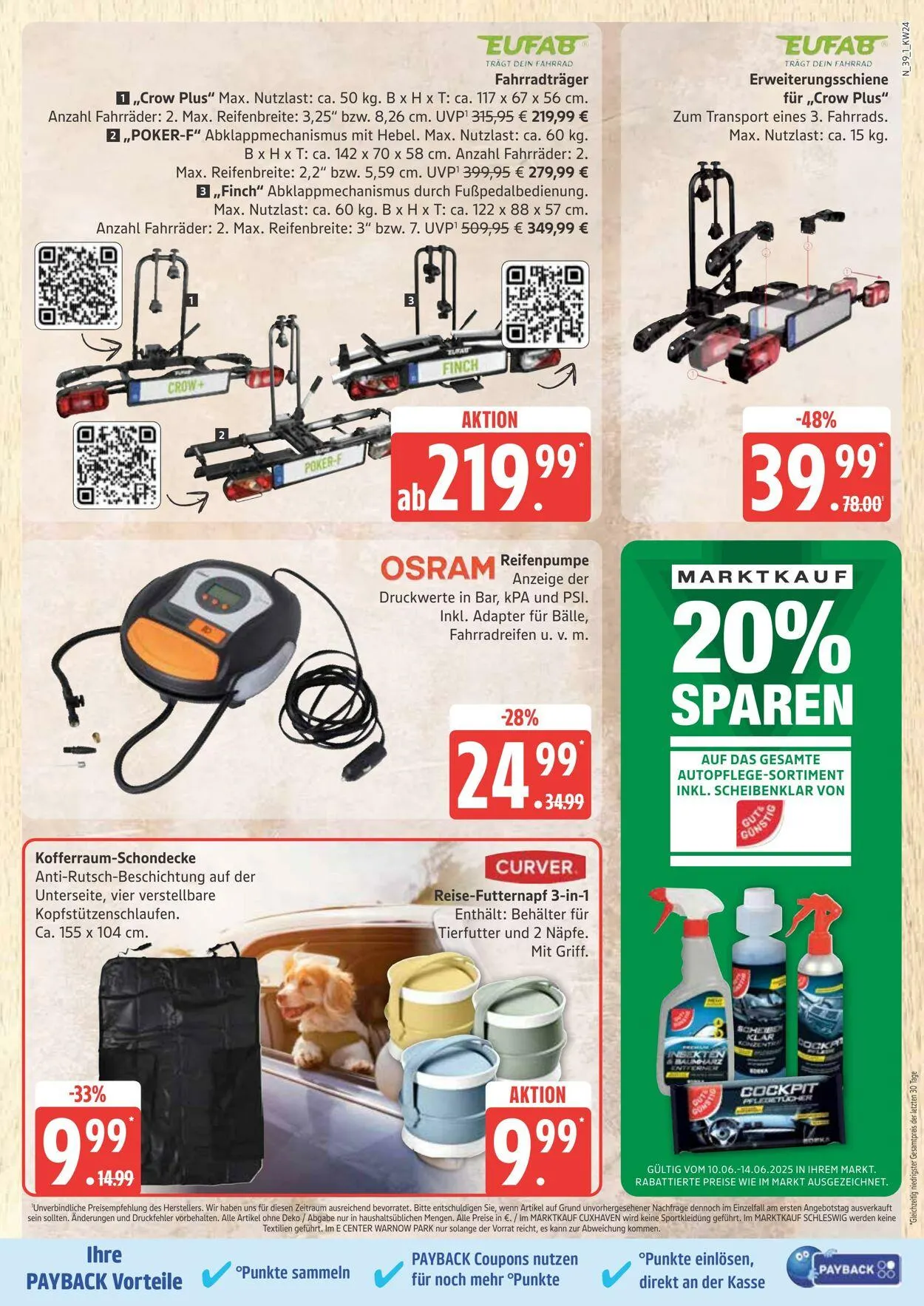 Marktkauf Aktueller Prospekt von 16. Juni bis 21. Juni 2025 - Prospekt seite 39