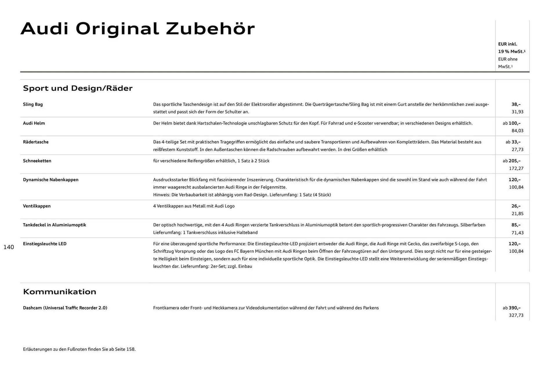 Audi Prospekt von 27. Juli bis 27. Juli 2026 - Prospekt seite 140