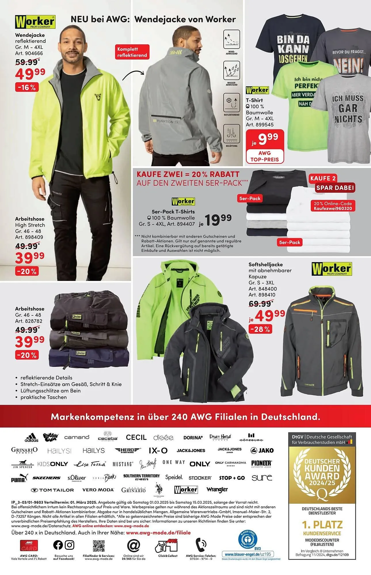 AWG Mode Prospekt von 1. März bis 16. März 2025 - Prospekt seite 16