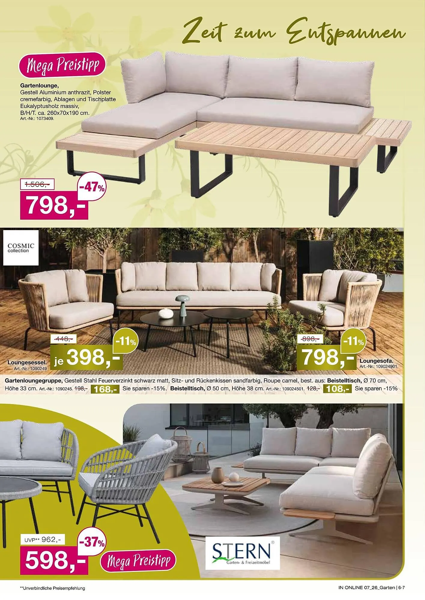 Möbel Inhofer Prospekt von 5. März bis 29. März 2026 - Prospekt seite 7