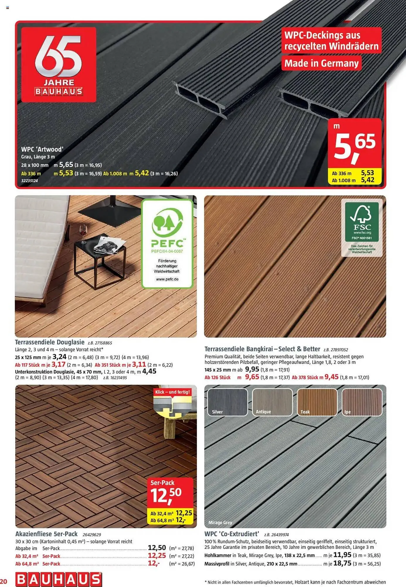 Bauhaus Prospekt von 31. Mai bis 28. Juni 2025 - Prospekt seite 20