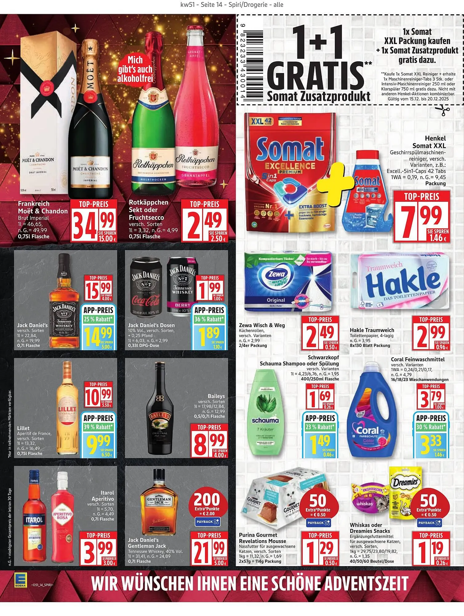 Edeka Prospekt von 15. Dezember bis 20. Dezember 2025 - Prospekt seite 14