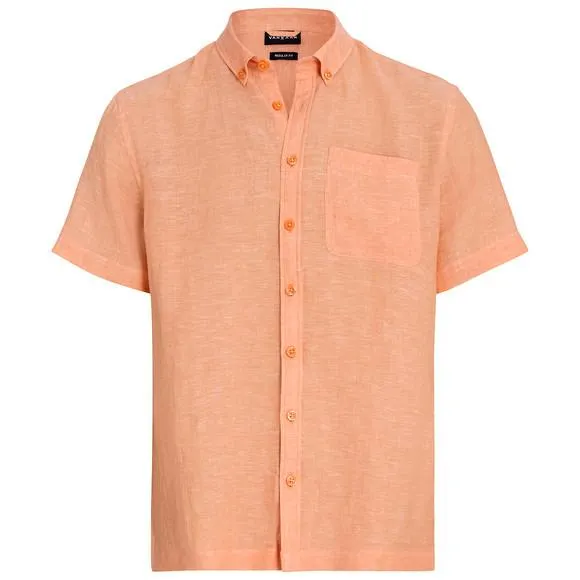 Herren Leinen-Hemd mit kurzen Ärmeln