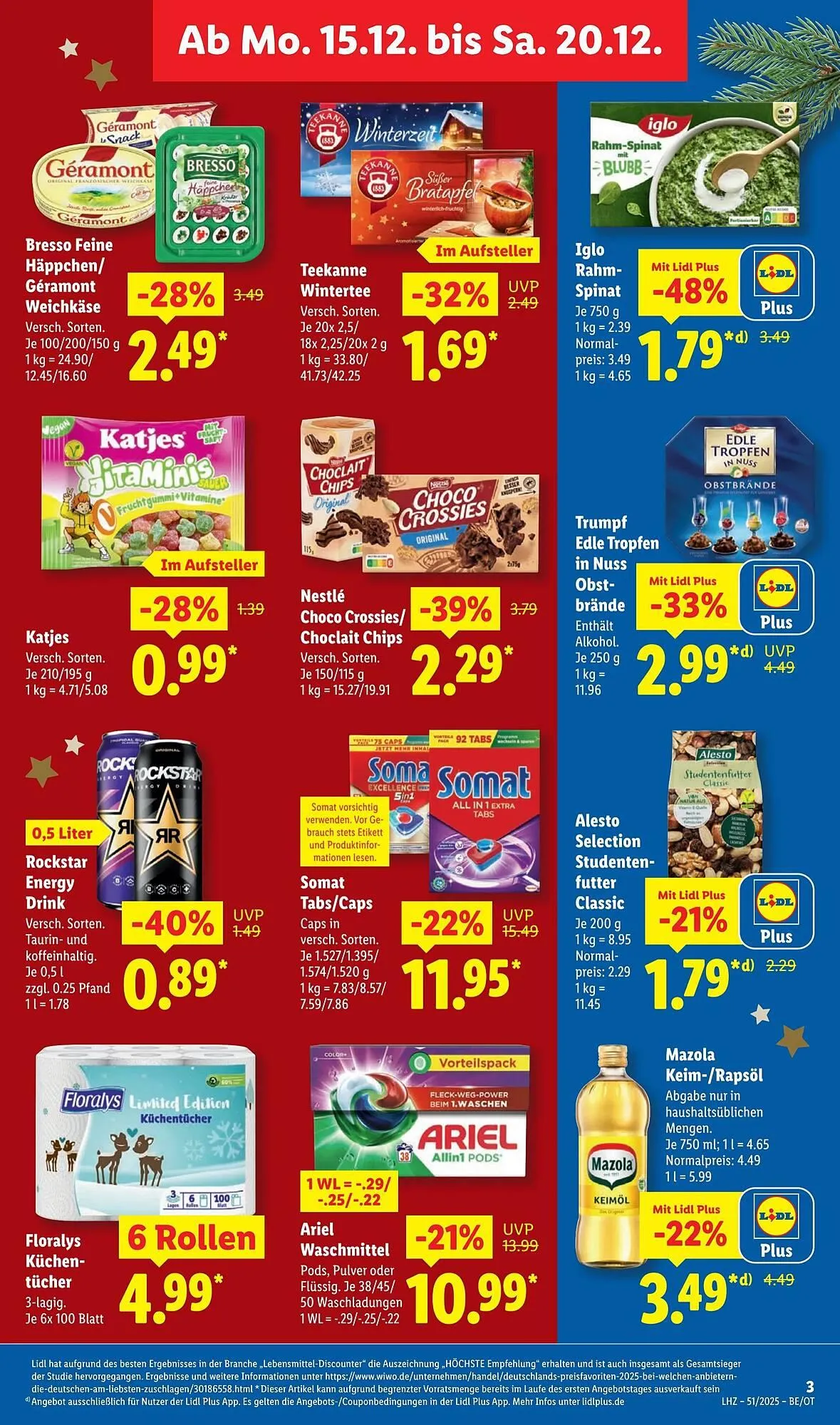 Lidl Prospekt von 15. Dezember bis 21. Dezember 2025 - Prospekt seite 9