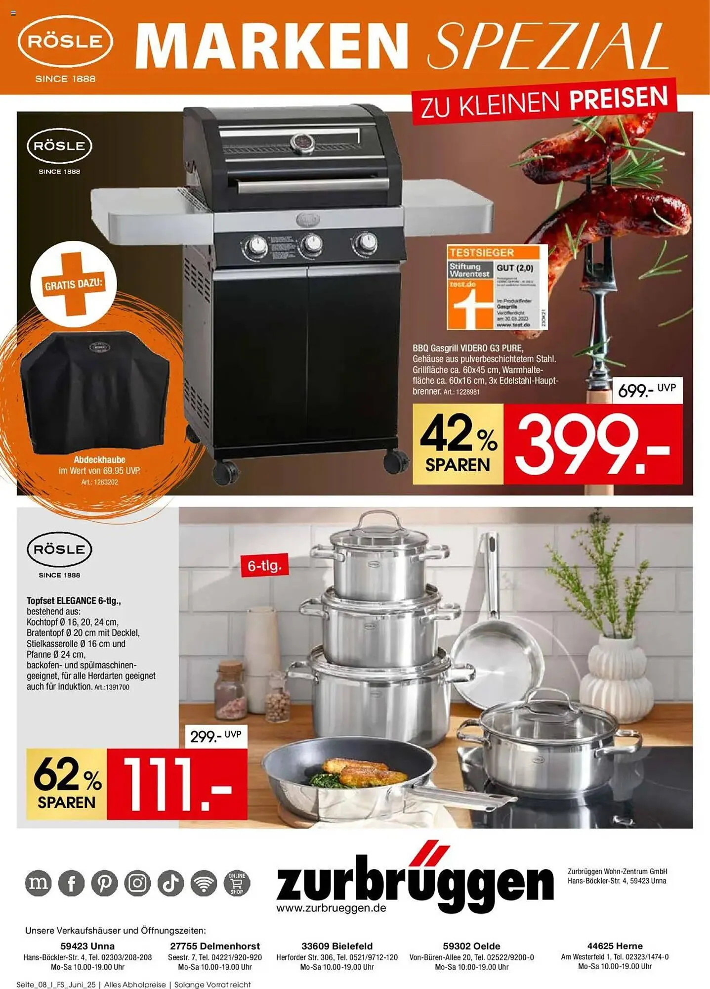 Zurbrüggen Prospekt von 1. Juni bis 30. Juni 2025 - Prospekt seite 8