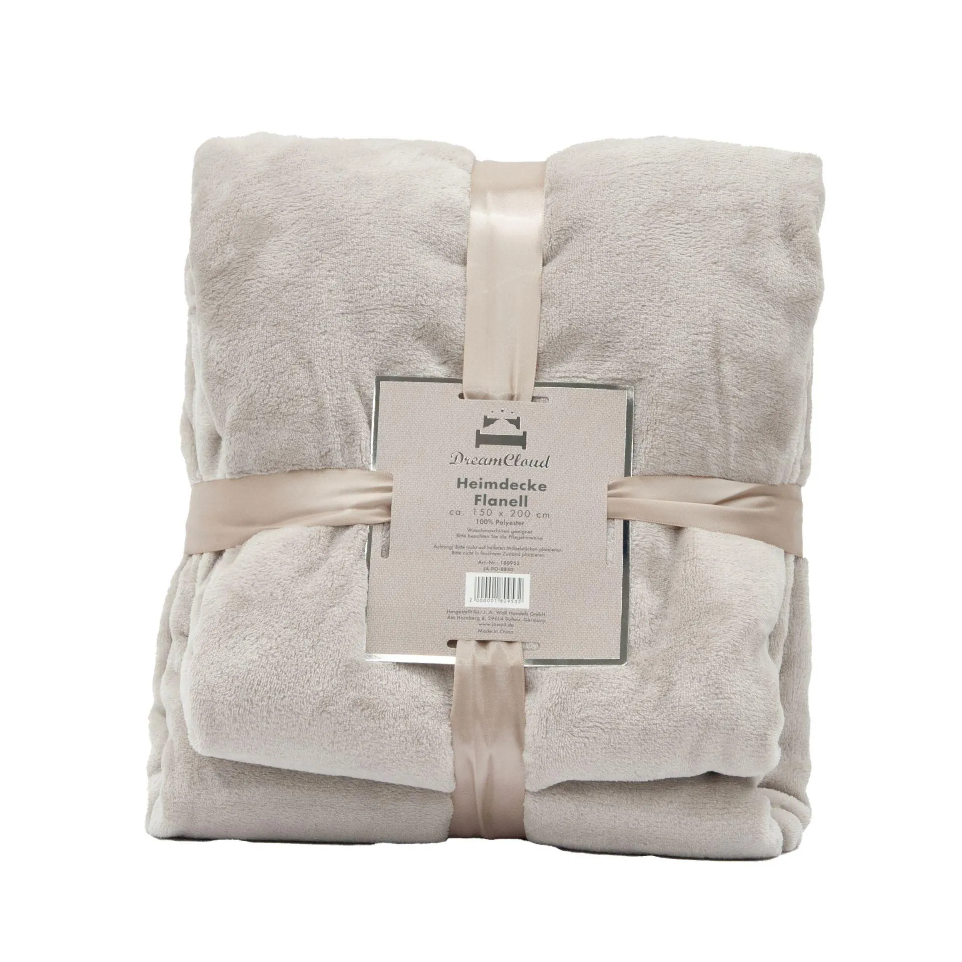 Heimdecke Flanell beige 150x200cm