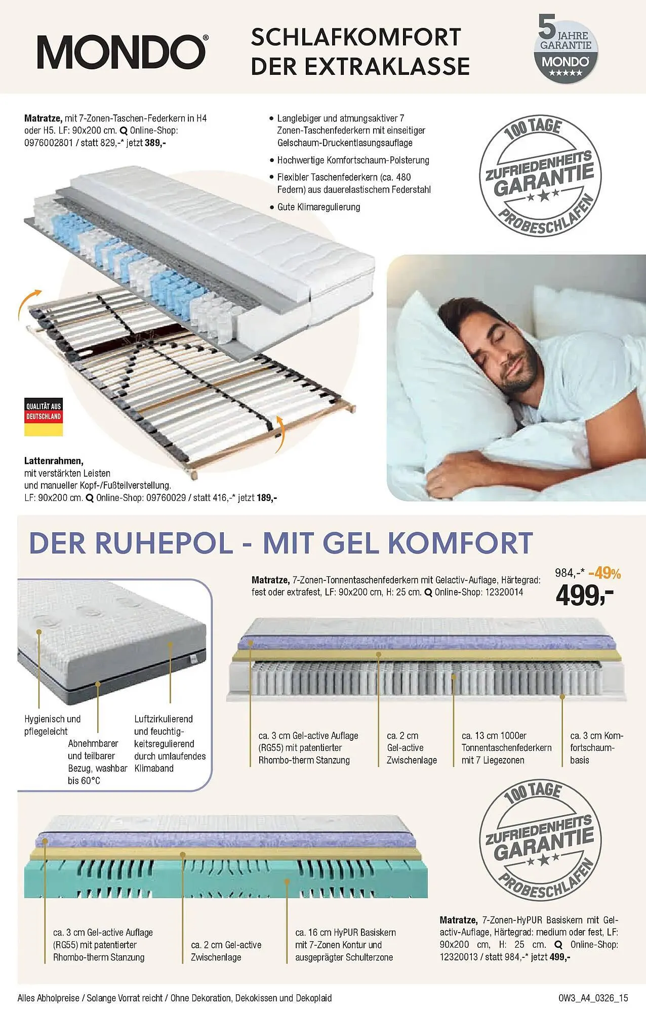 Opti Wohnwelt Prospekt von 25. Februar bis 21. März 2026 - Prospekt seite 15