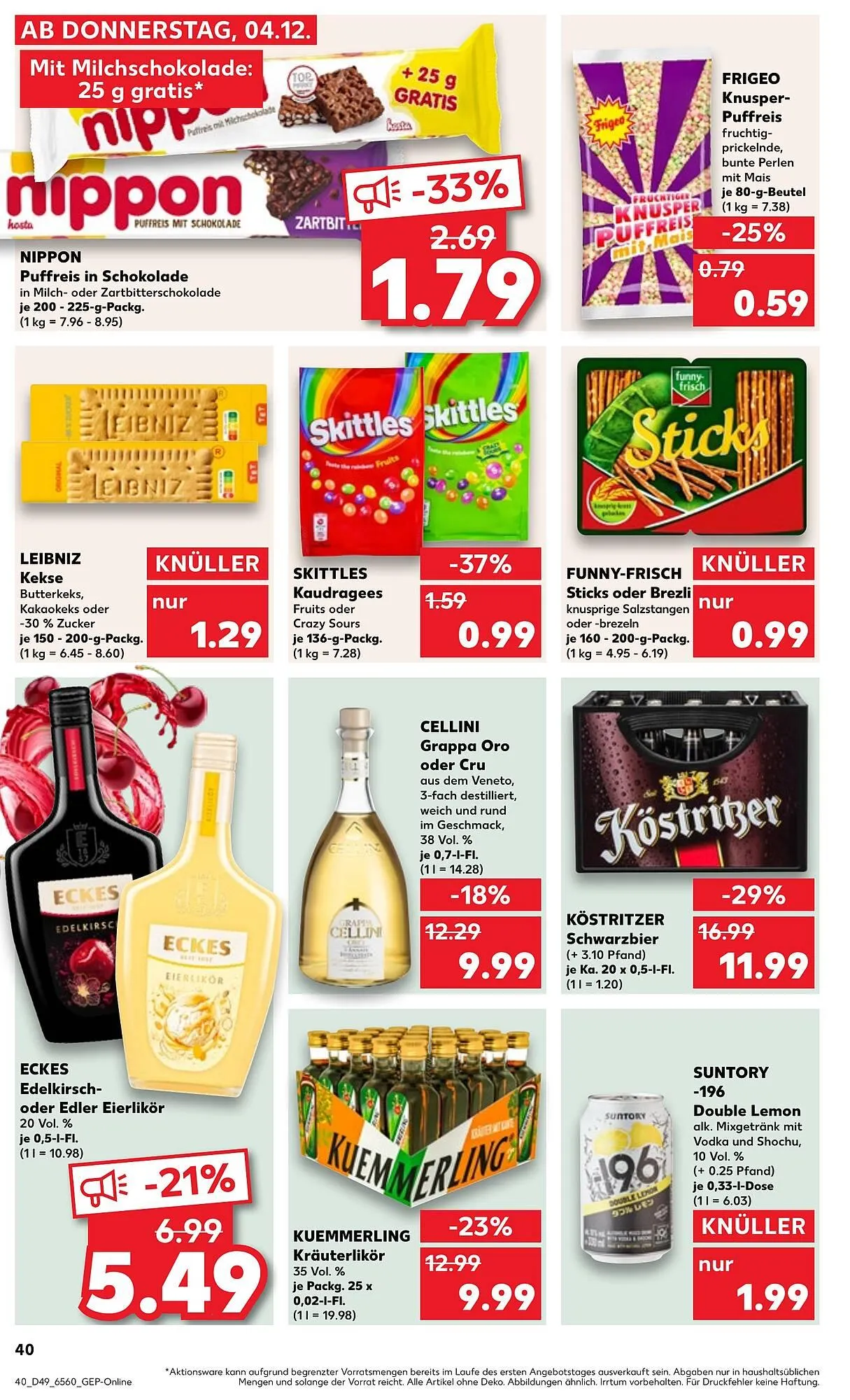 Kaufland Prospekt von 4. Dezember bis 10. Dezember 2025 - Prospekt seite 40