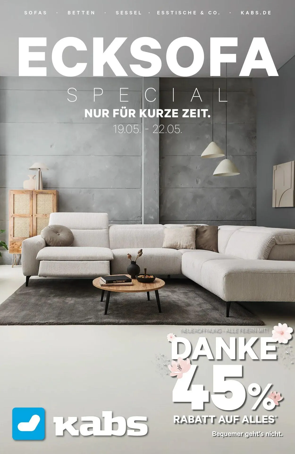 Kabs Aktueller Prospekt von 19. Mai bis 23. Mai 2025 - Prospekt seite 1